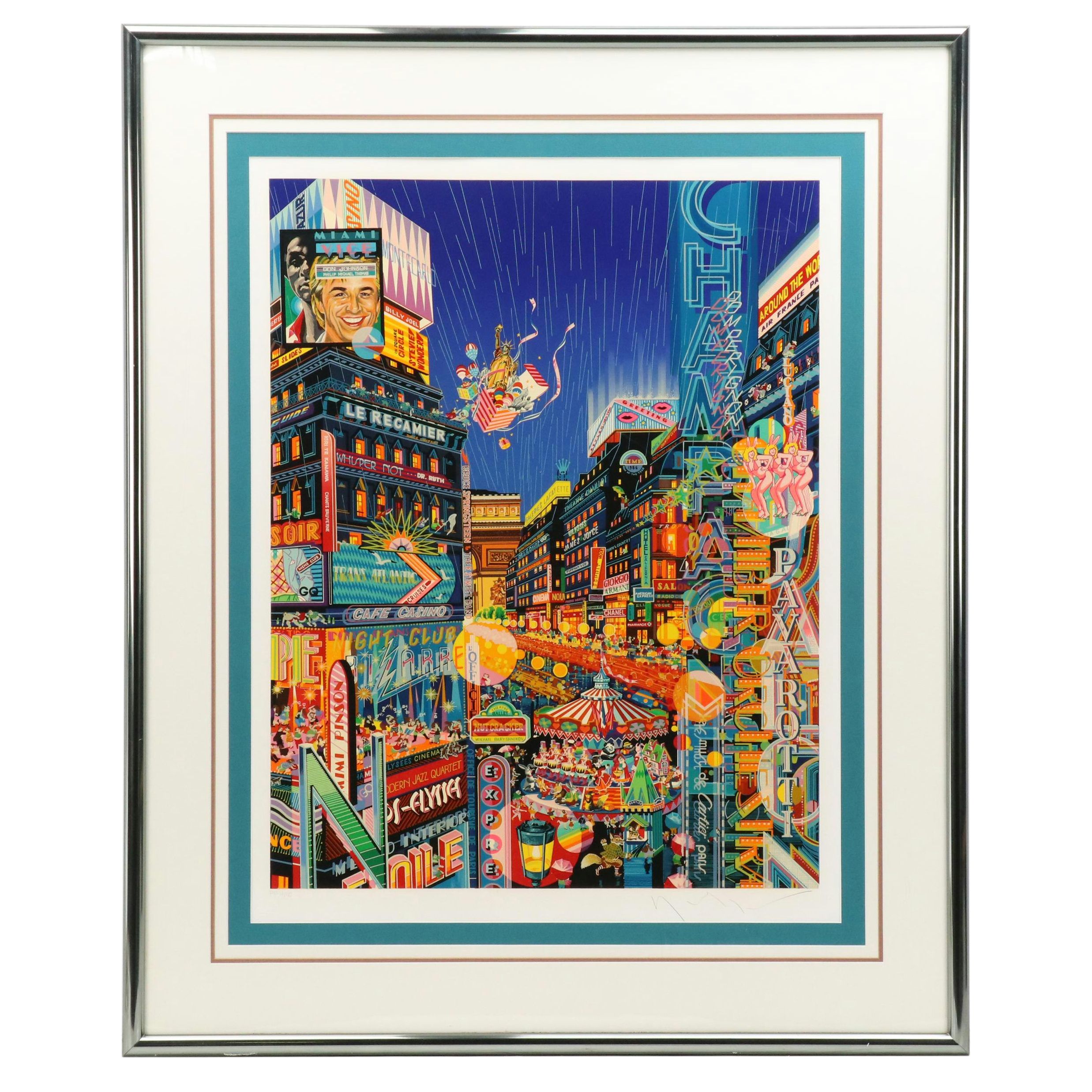 Hiro Yamagata Serigraph "Neon," 1986