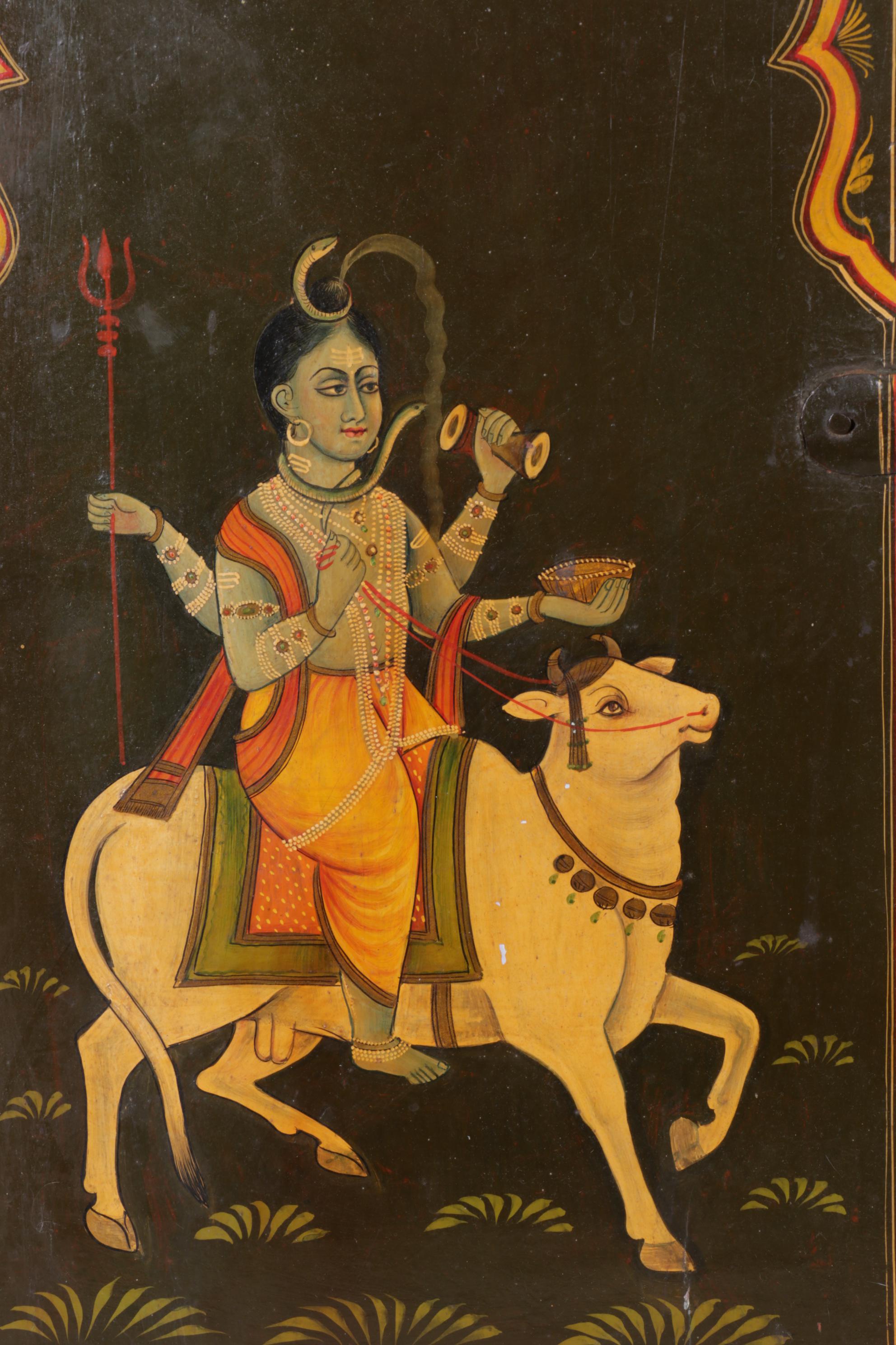 Handcrafted Wooden Jharokha Window Wall Décor of Lord Shiva and Mata Parvati