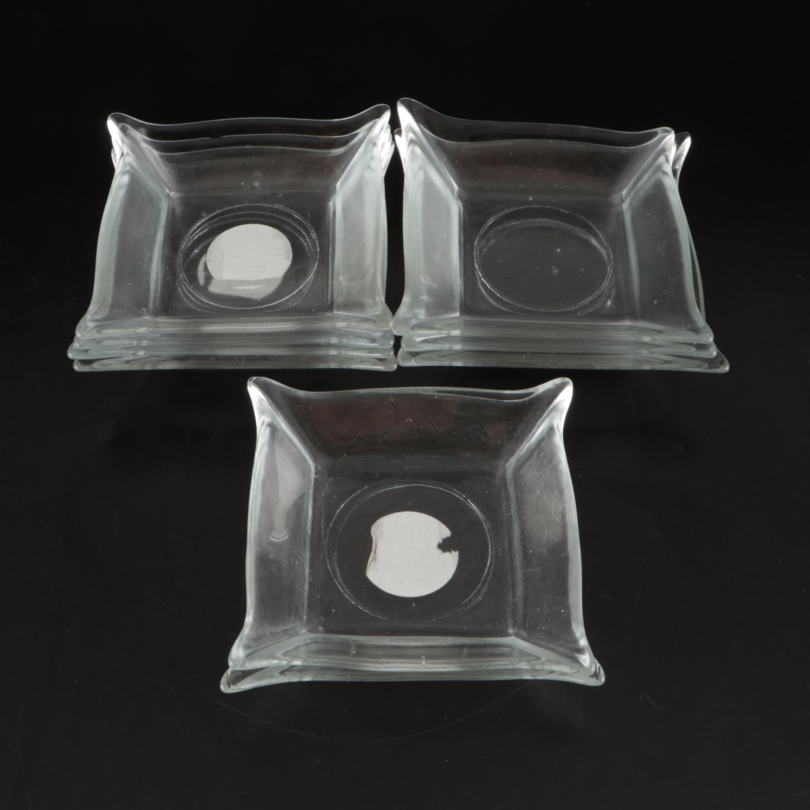 Arcoroc French Glass Bowl with Other Glass Tableware and Bottles