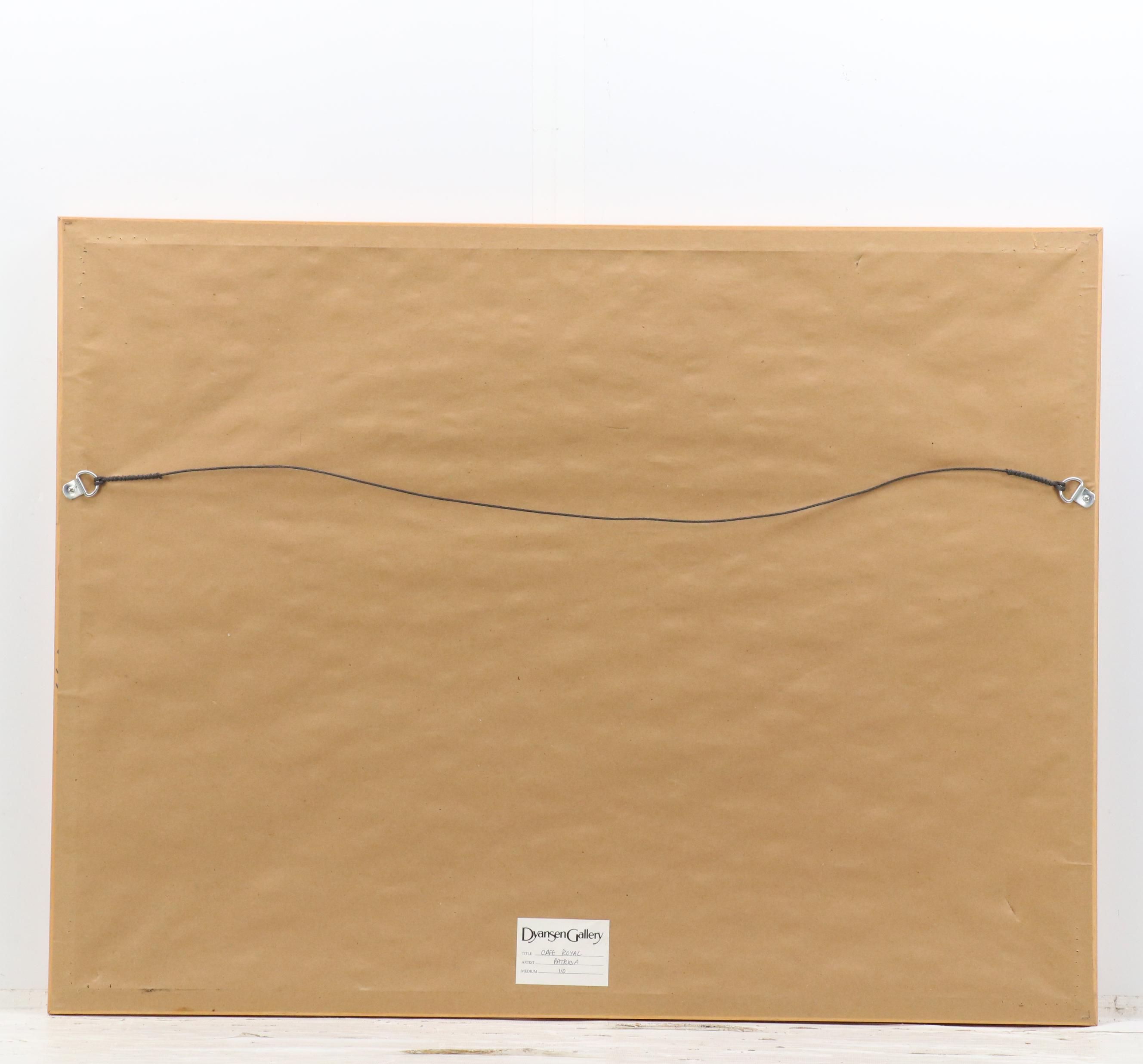 Patricia Govezensky Serigraph "Cafe Royal," Late 20th Century