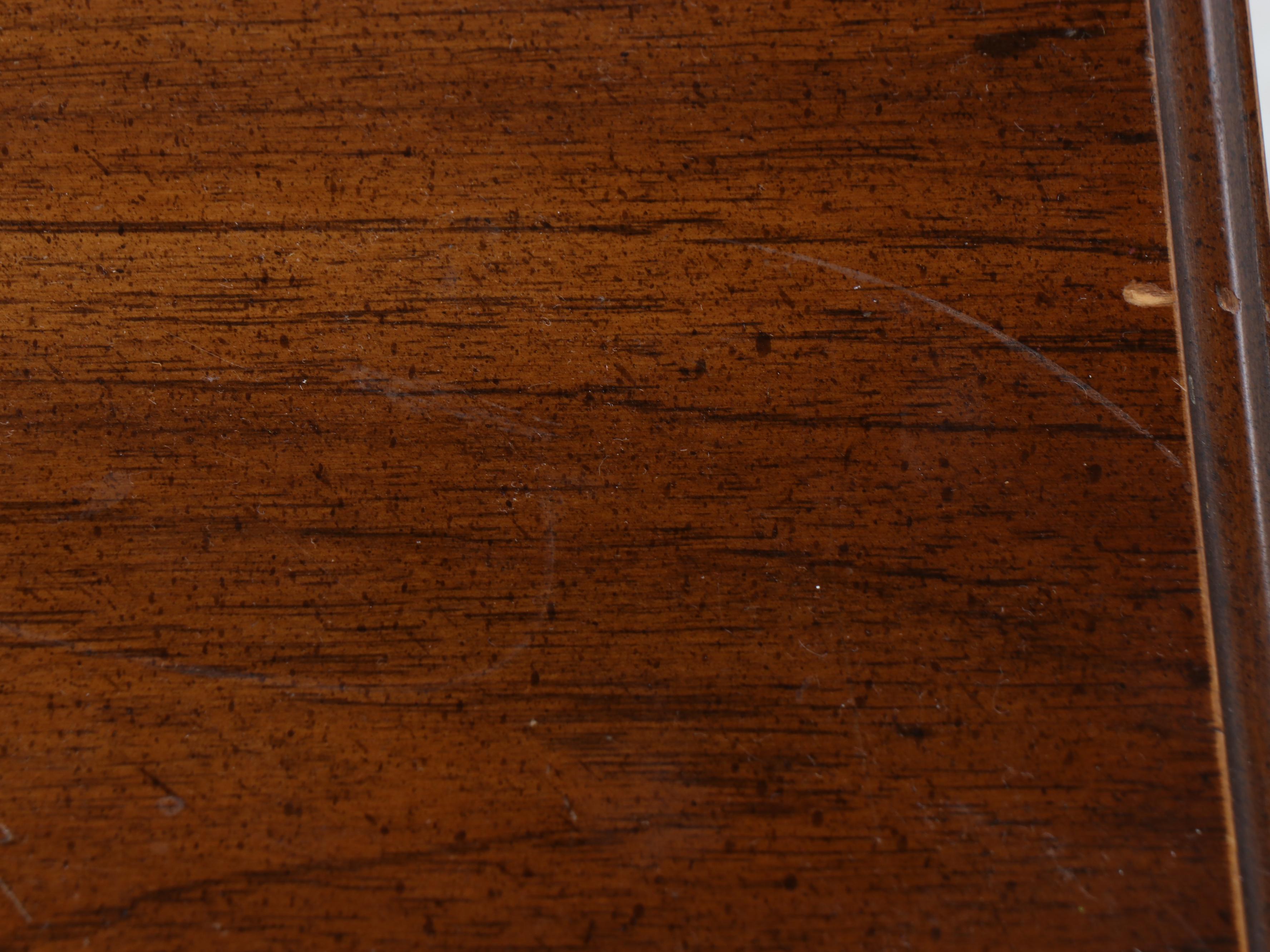 Walnut Veneer Two-Drawer Cabinet