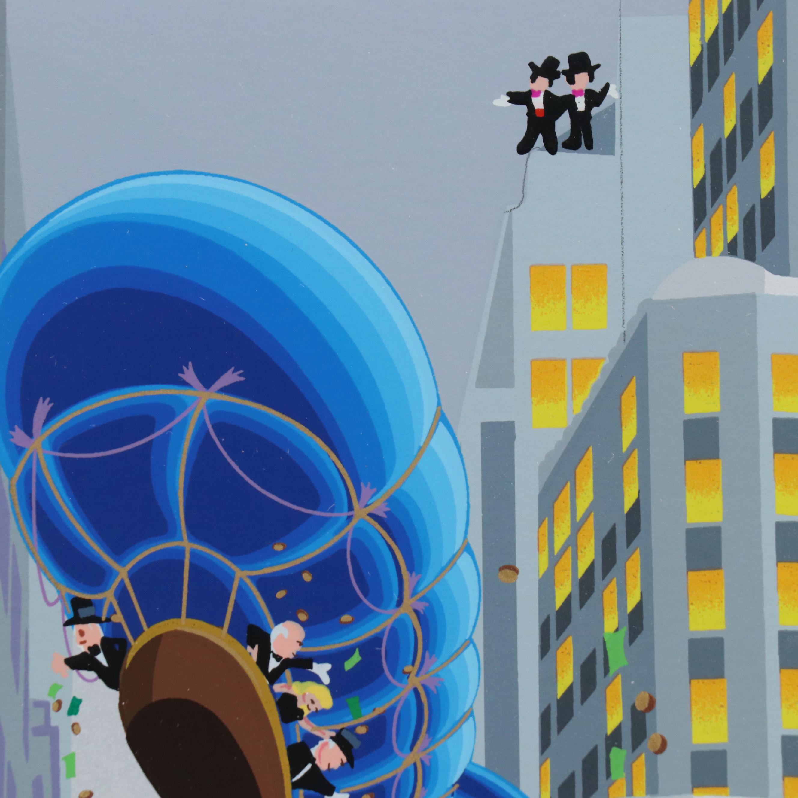 Melanie Taylor Kent Serigraph "Wall Street," 1994