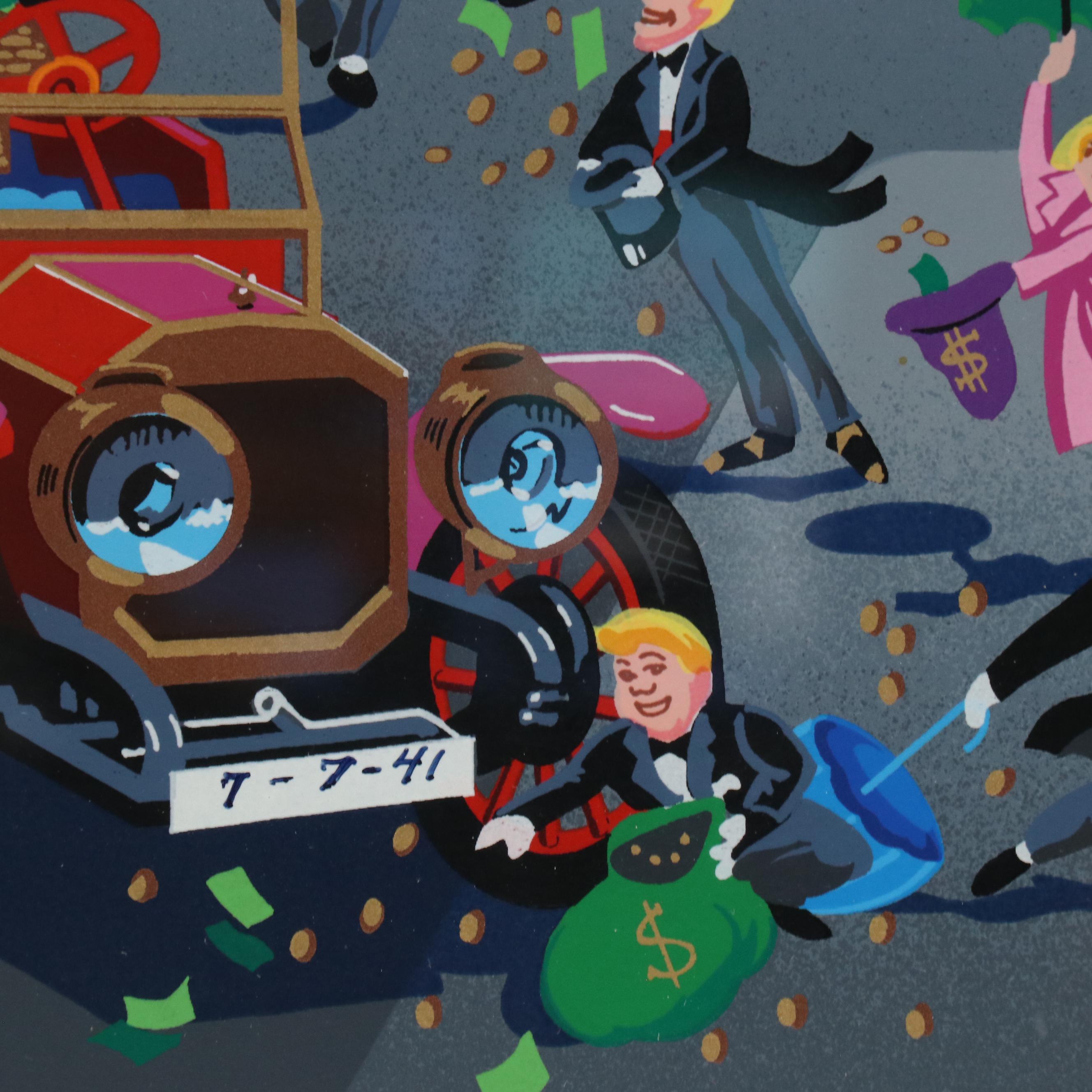 Melanie Taylor Kent Serigraph "Wall Street," 1994