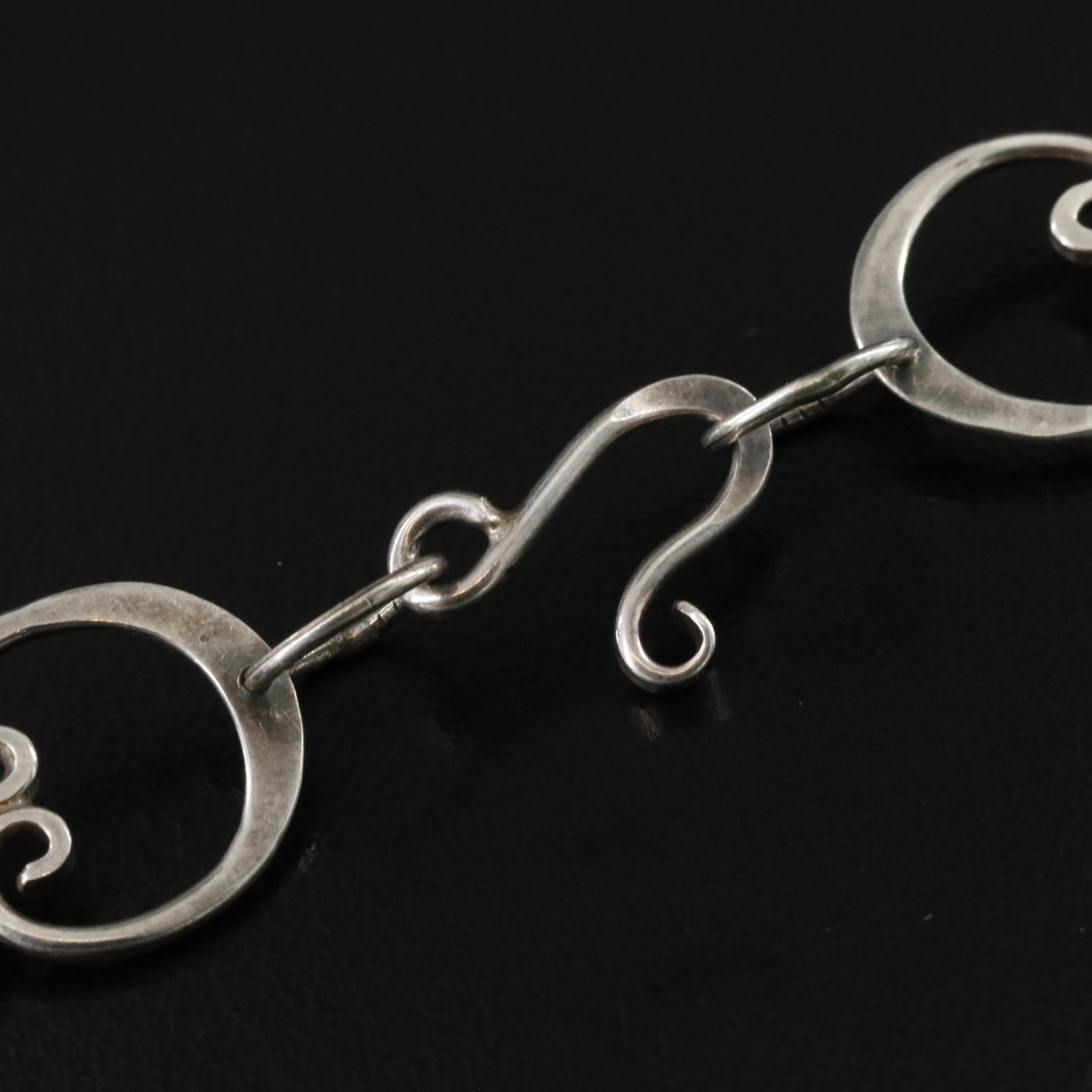 Sterling Fancy Link Necklace