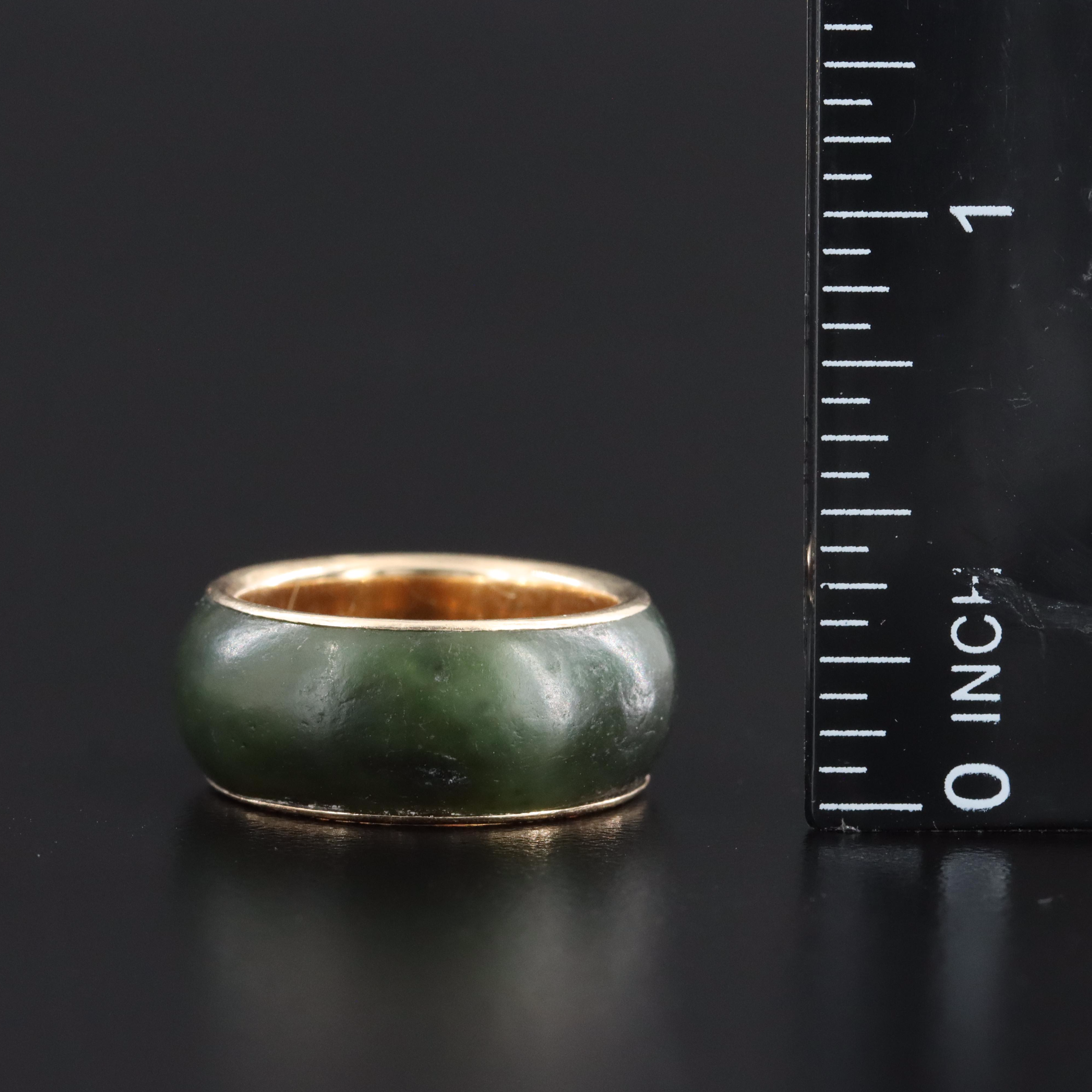 14K Nephrite Band