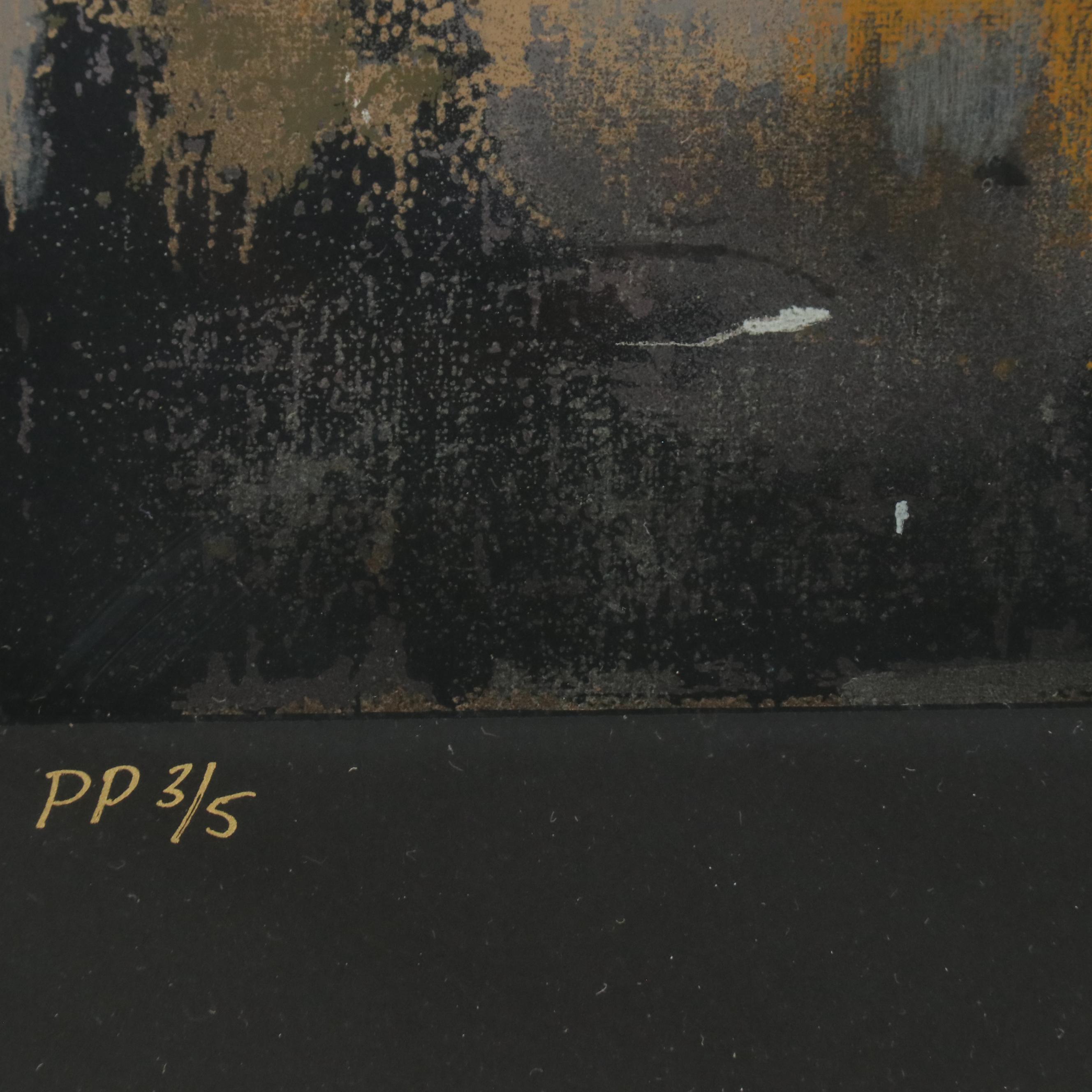 Thomas Pradzynski Serigraph of a Parisian Window, Early 21st Century