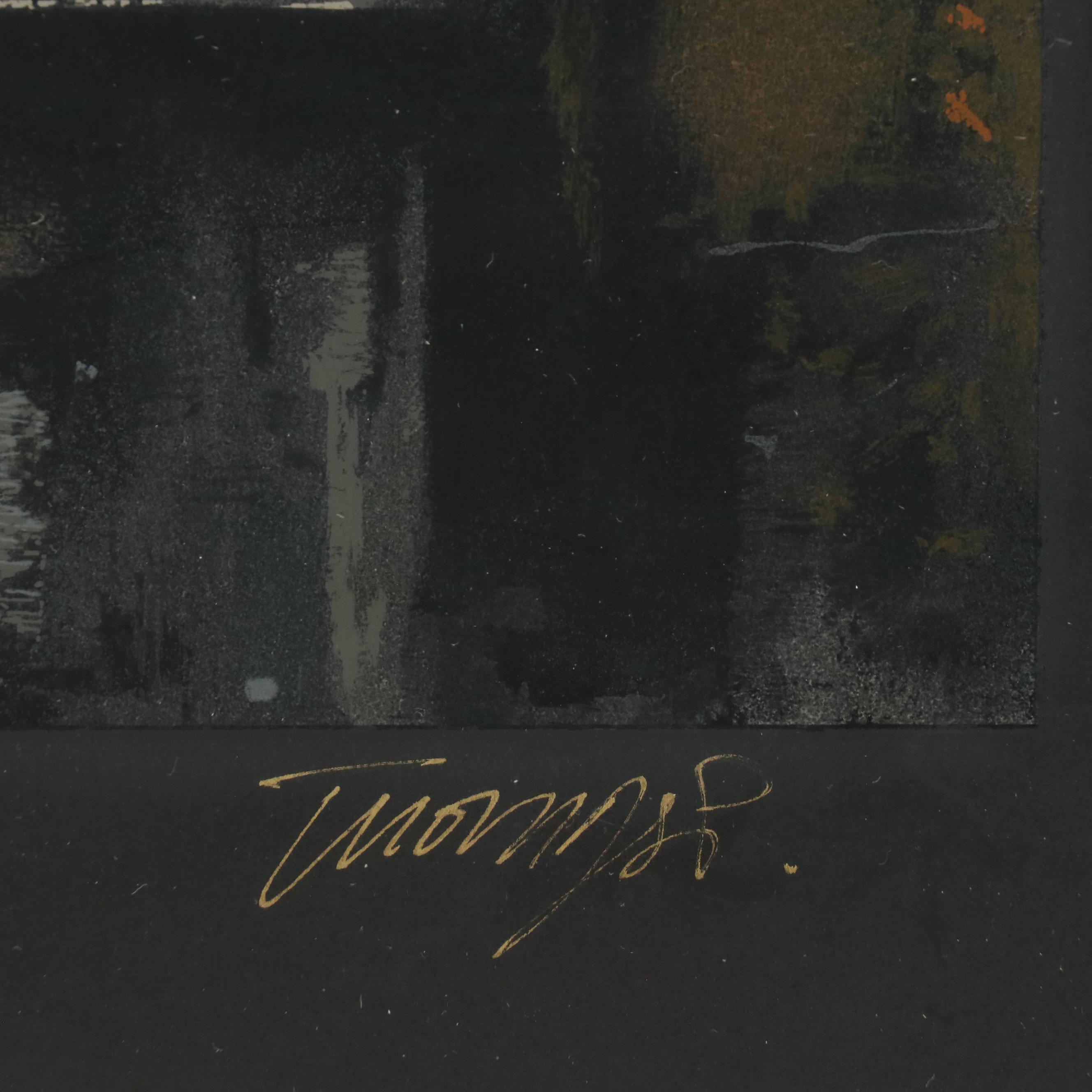 Thomas Pradzynski Serigraph of a Parisian Window, Early 21st Century