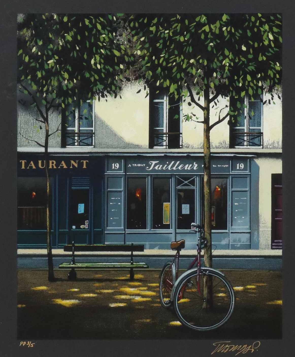 Thomas Pradzynski Serigraph "A Tribalt Tailleur," Late 20th Century