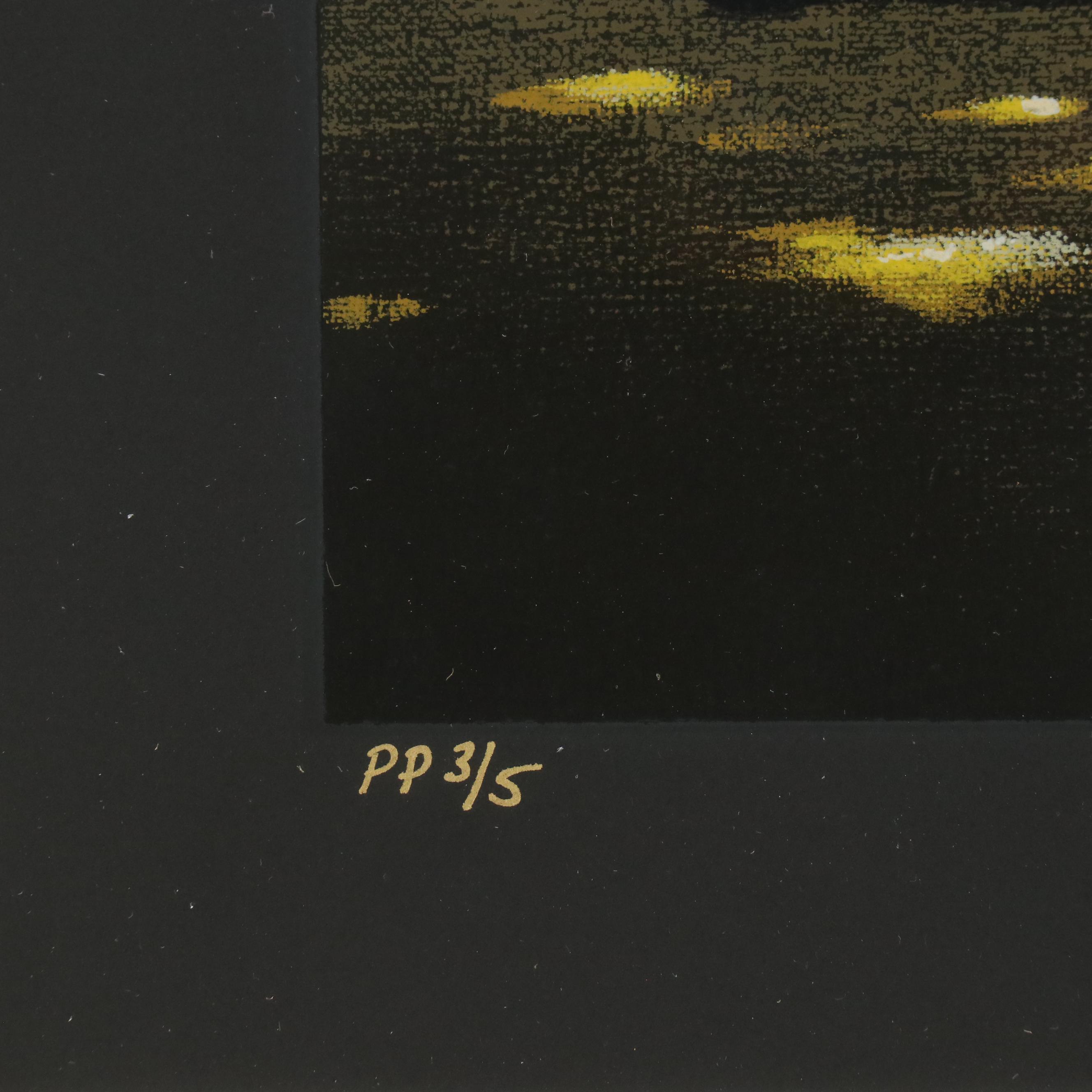 Thomas Pradzynski Serigraph "A Tribalt Tailleur," Late 20th Century