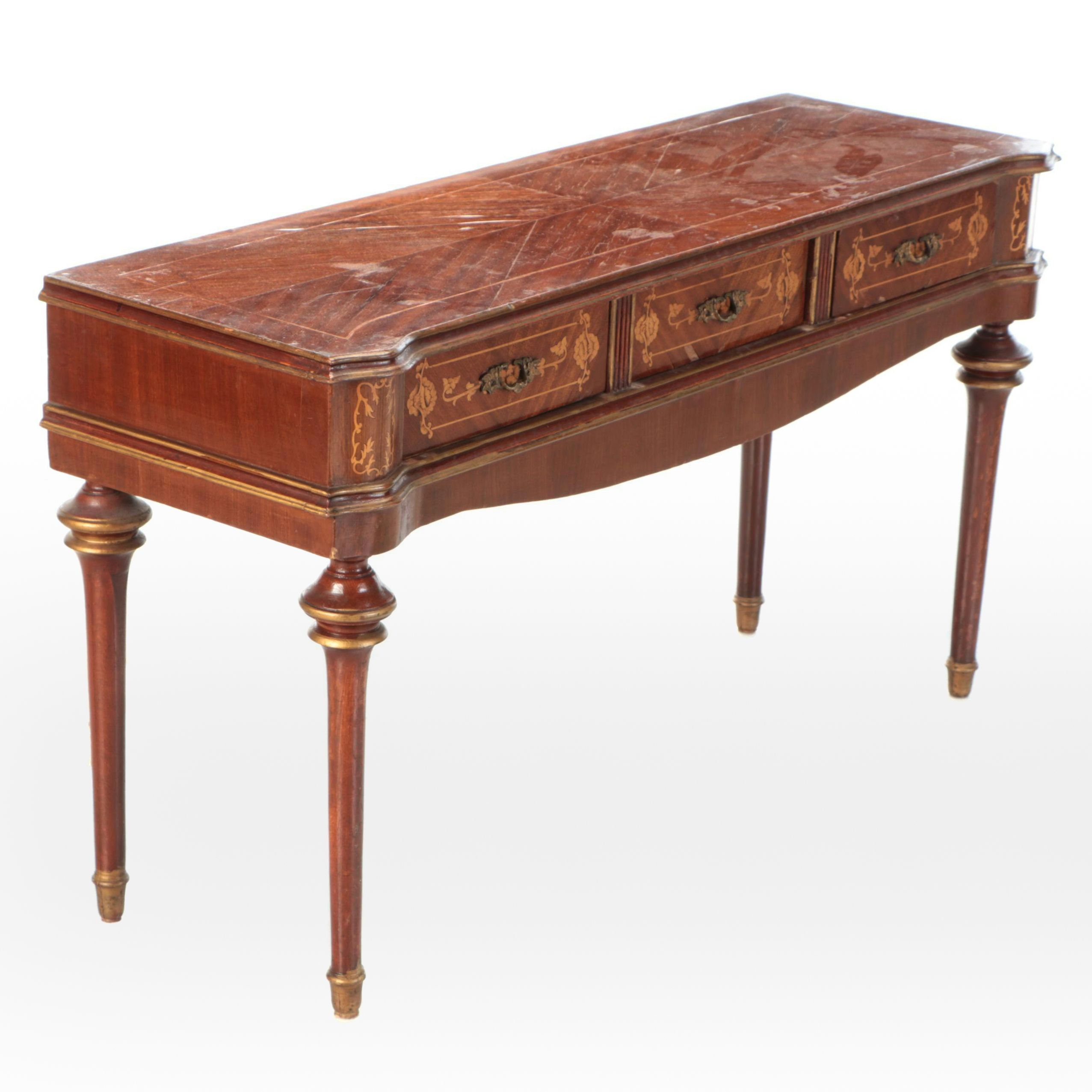 Louis XVI Style Mahogany Writing Desk