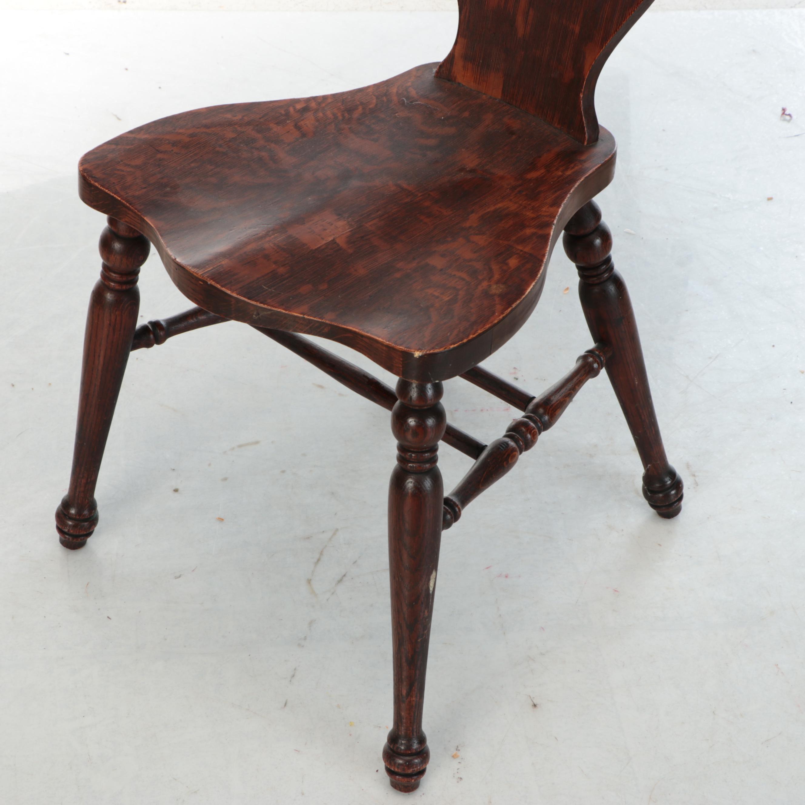 Victorian Carved Wooden Side Chair, Early 20th Century