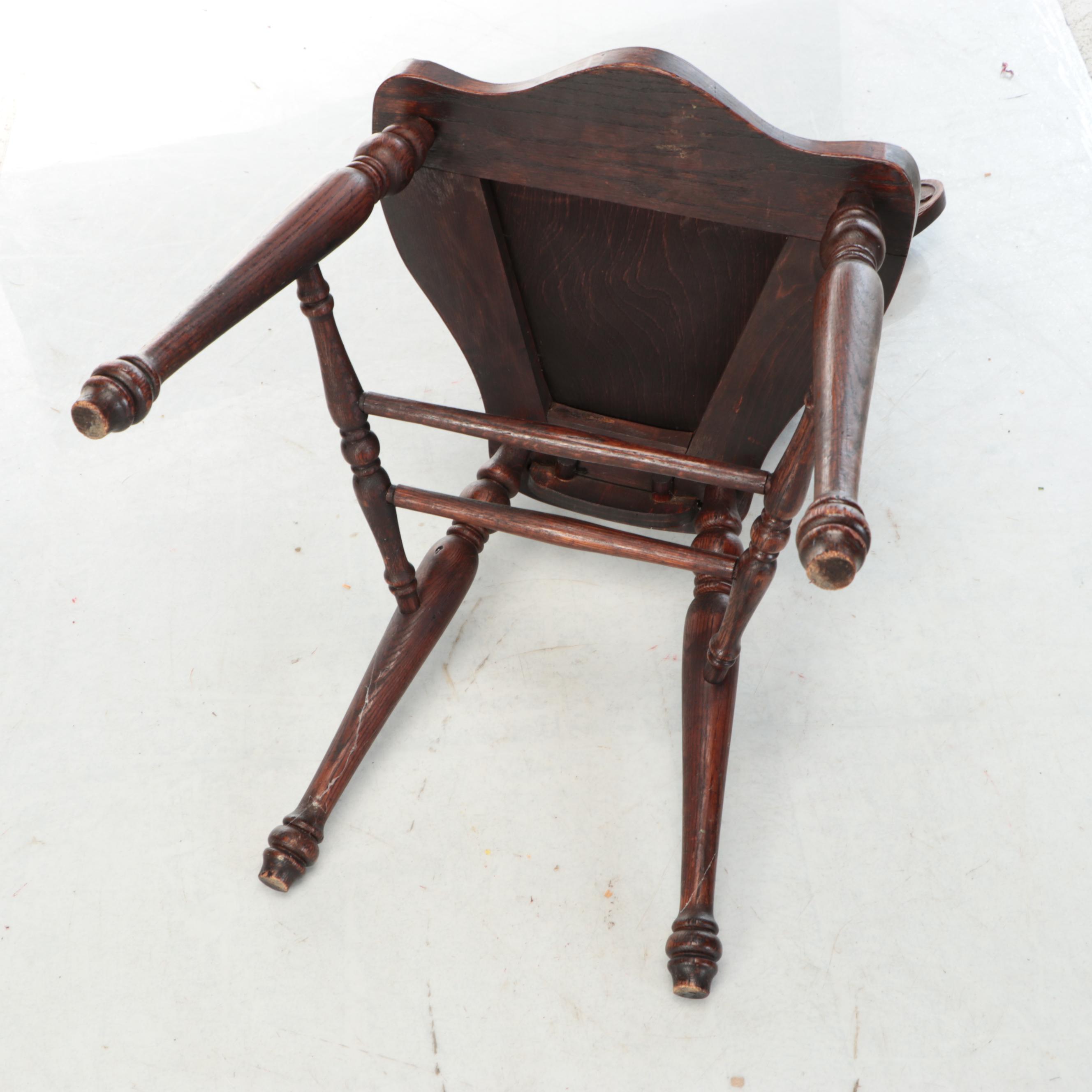 Victorian Carved Wooden Side Chair, Early 20th Century