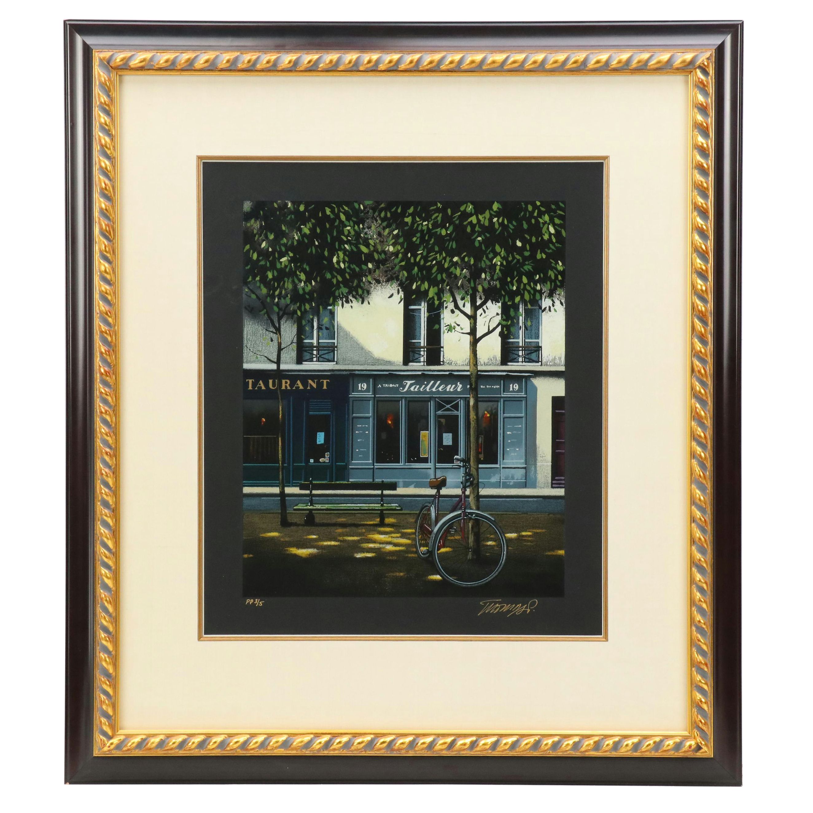 Thomas Pradzynski Serigraph "A Tribalt Tailleur," Late 20th Century