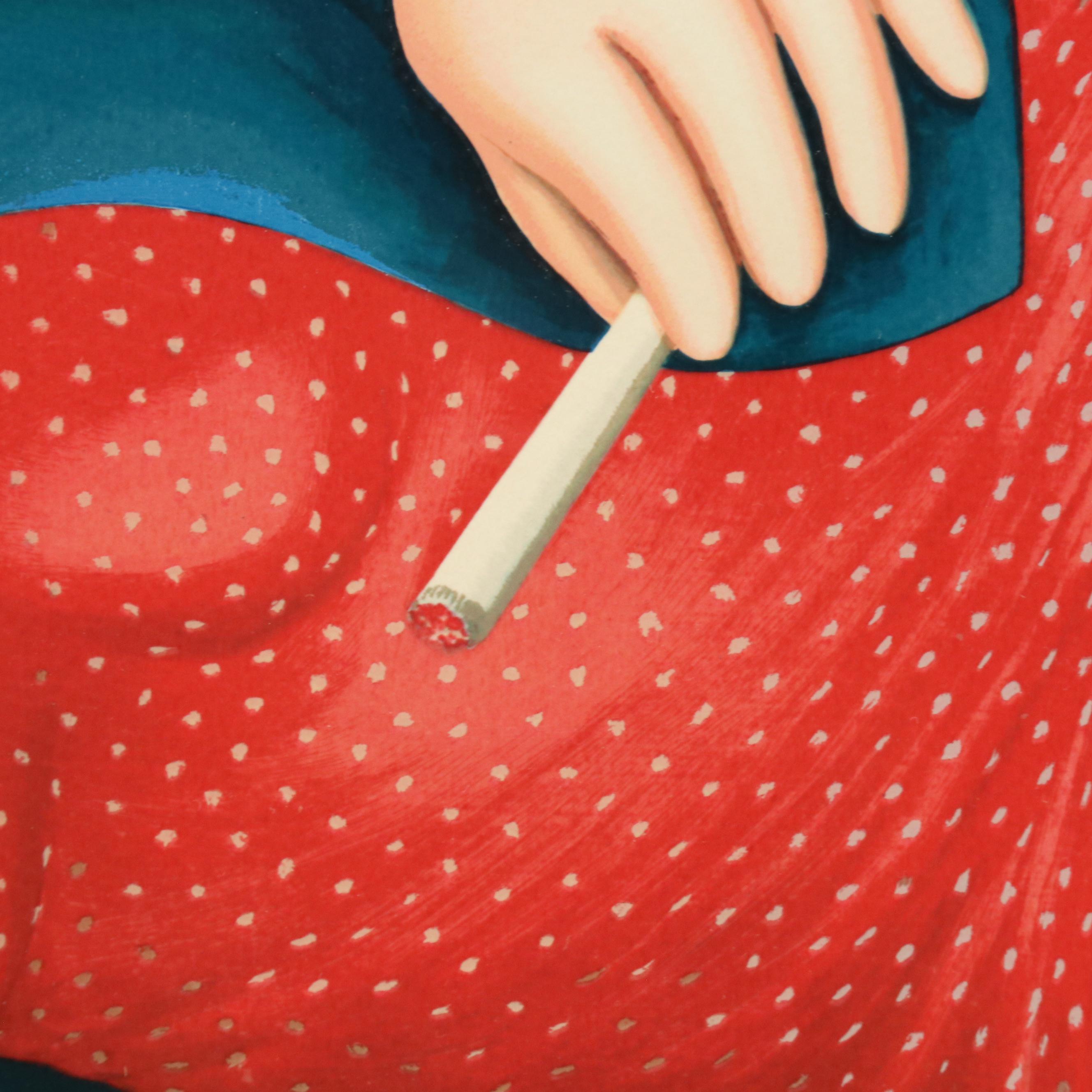 Beryl Cook Serigraph "Bryant Park," 1985