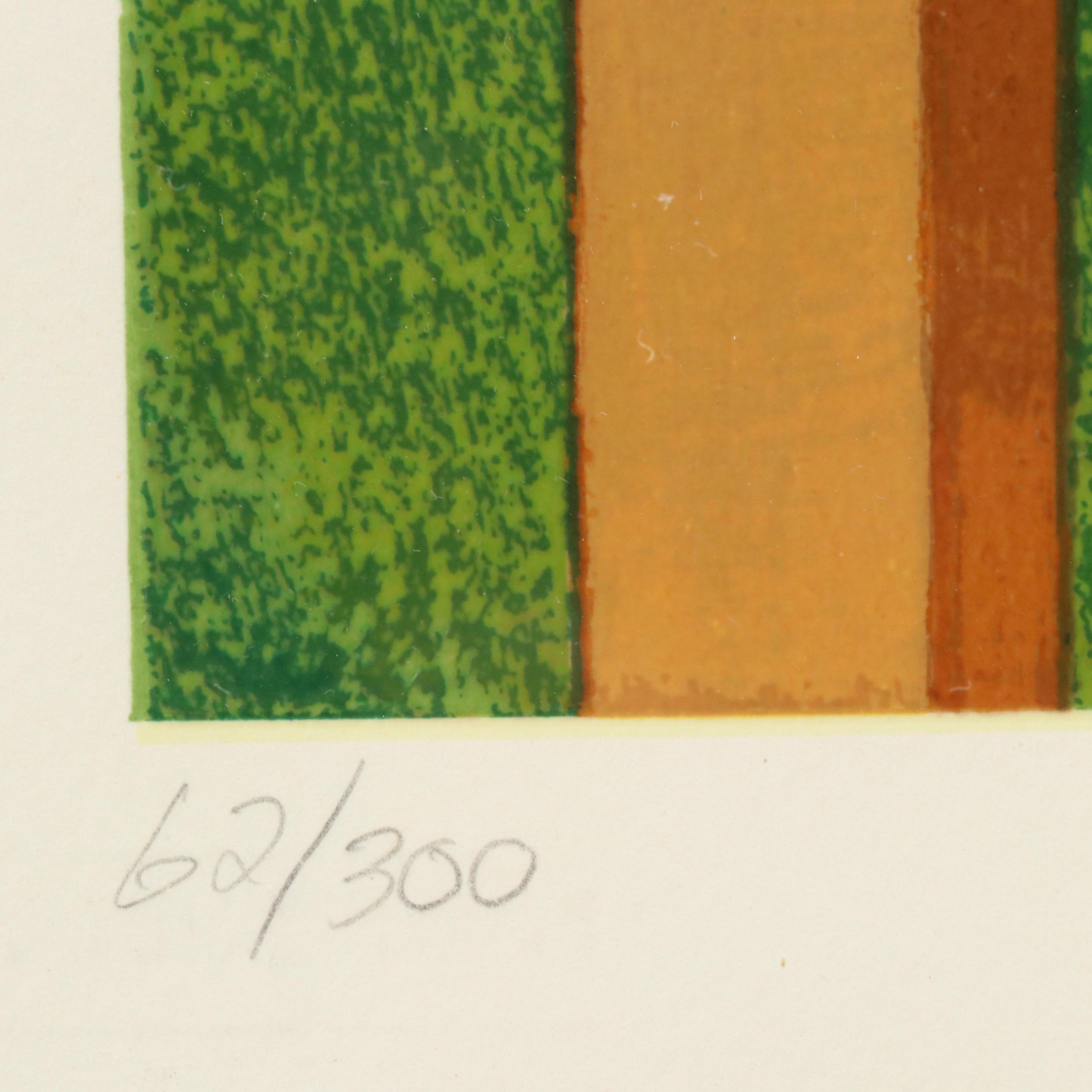 Beryl Cook Serigraph "Bryant Park," 1985