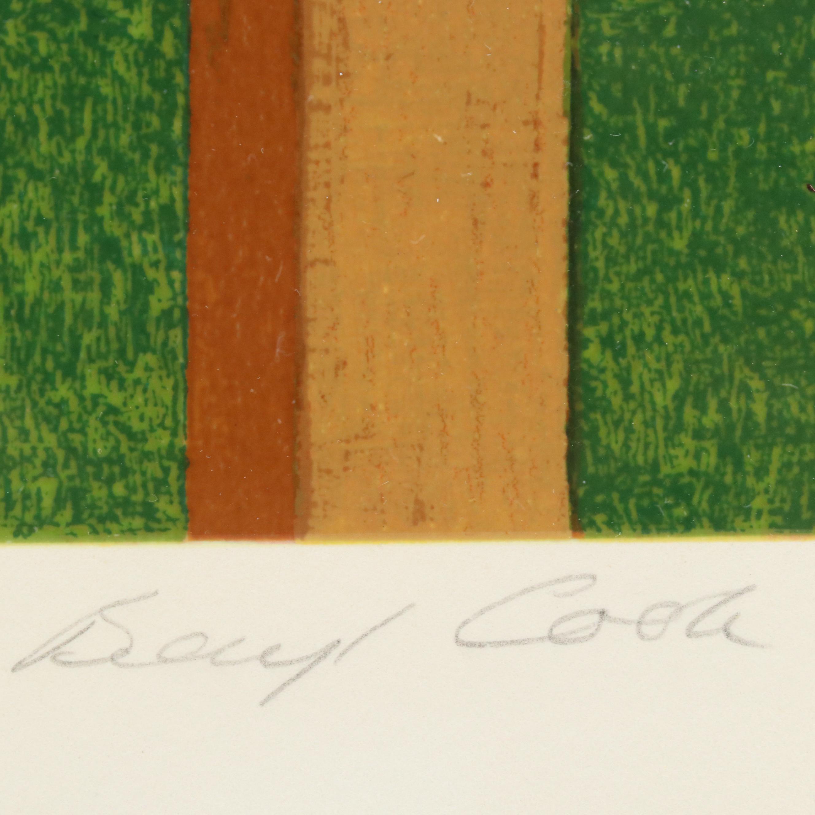 Beryl Cook Serigraph "Bryant Park," 1985