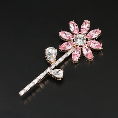 Rhinestone Flower Brooch Rhinestone Flower Brooch