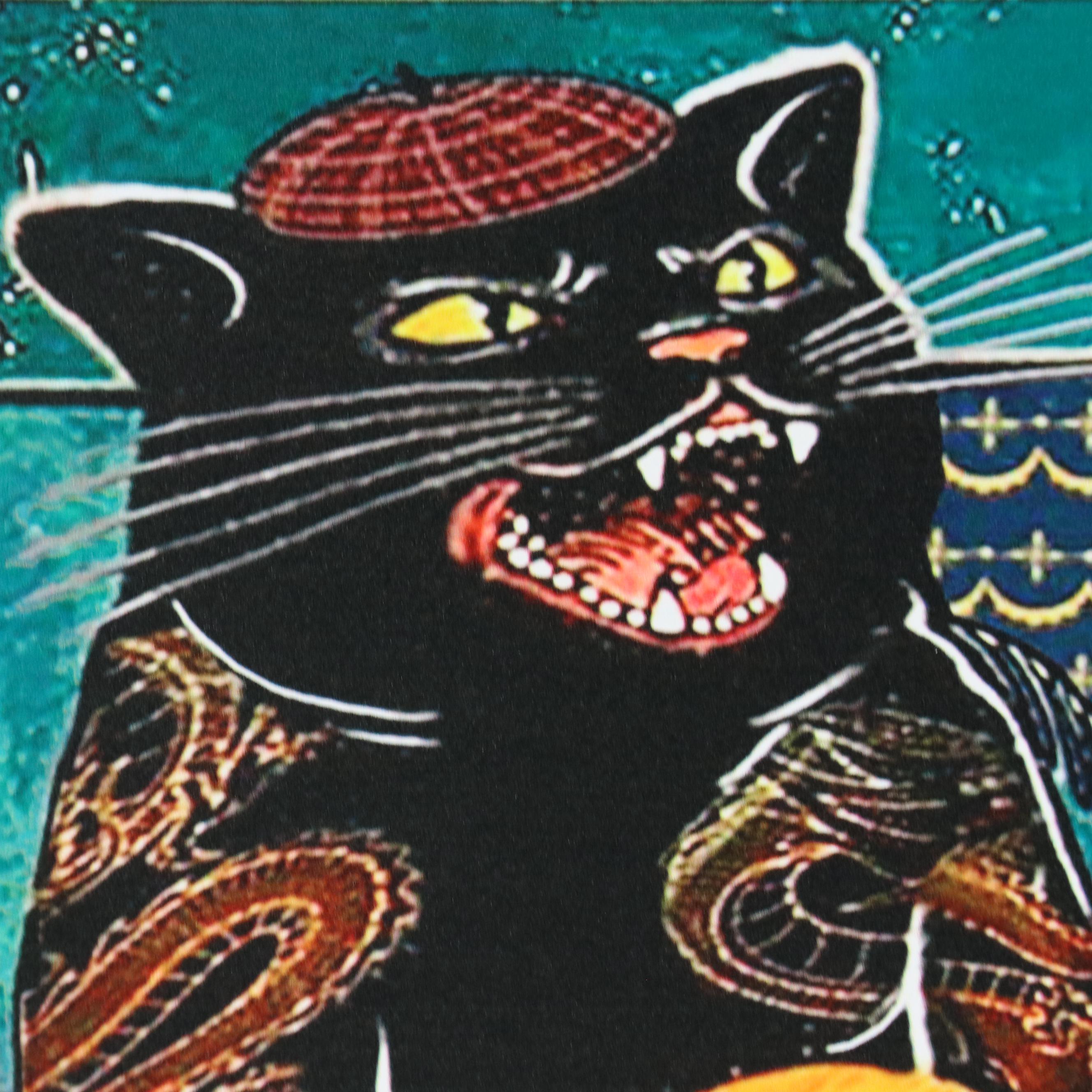 Novelty Cat Giclée "My Neighbors are Listening to Great Music..."