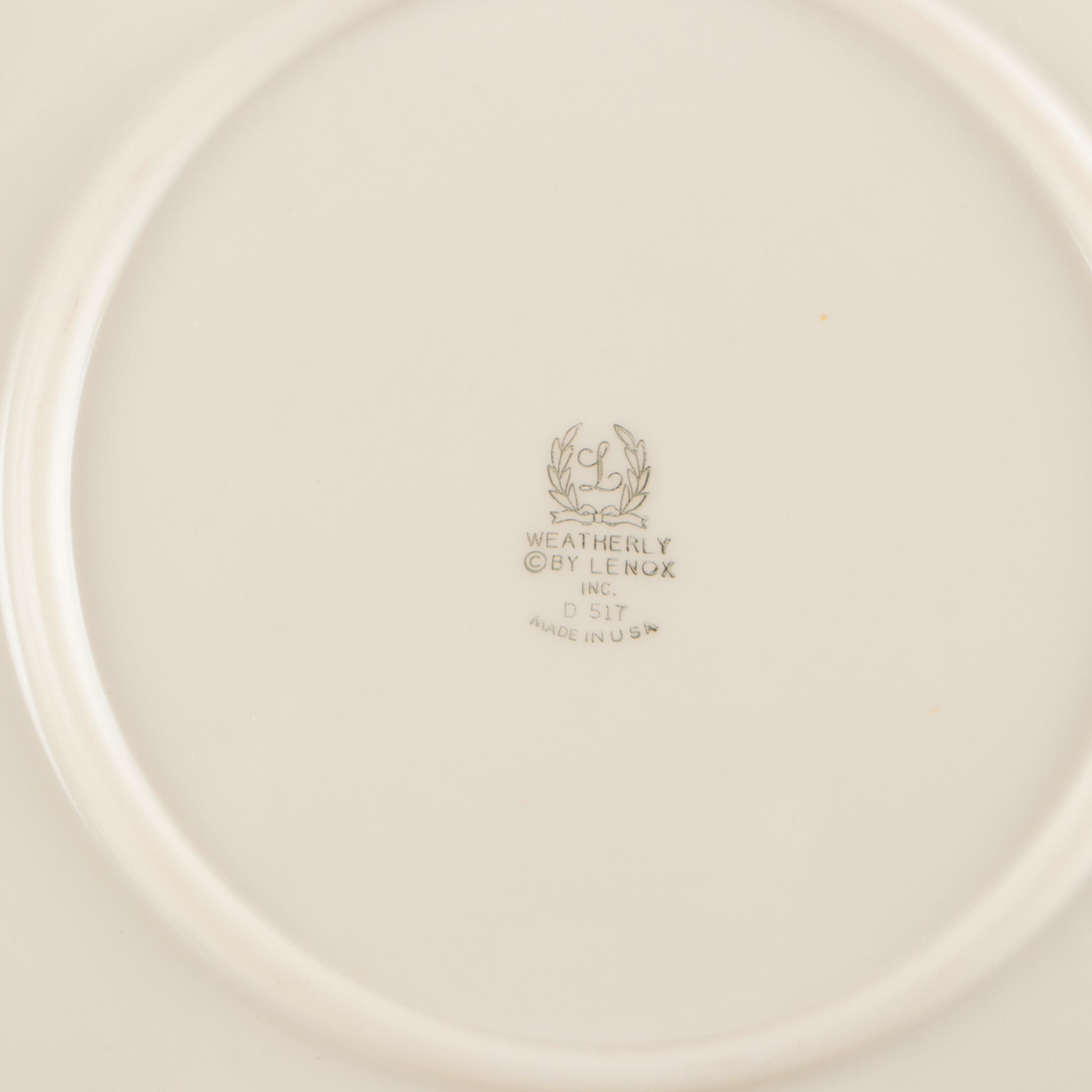 Lenox "Weatherly" Porcelain Plates, 1959-1986