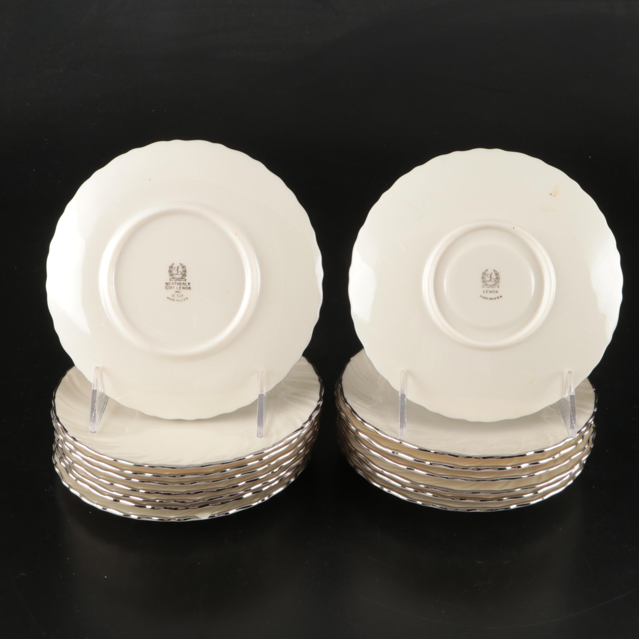 Lenox "Weatherly" Porcelain Plates, 1959-1986