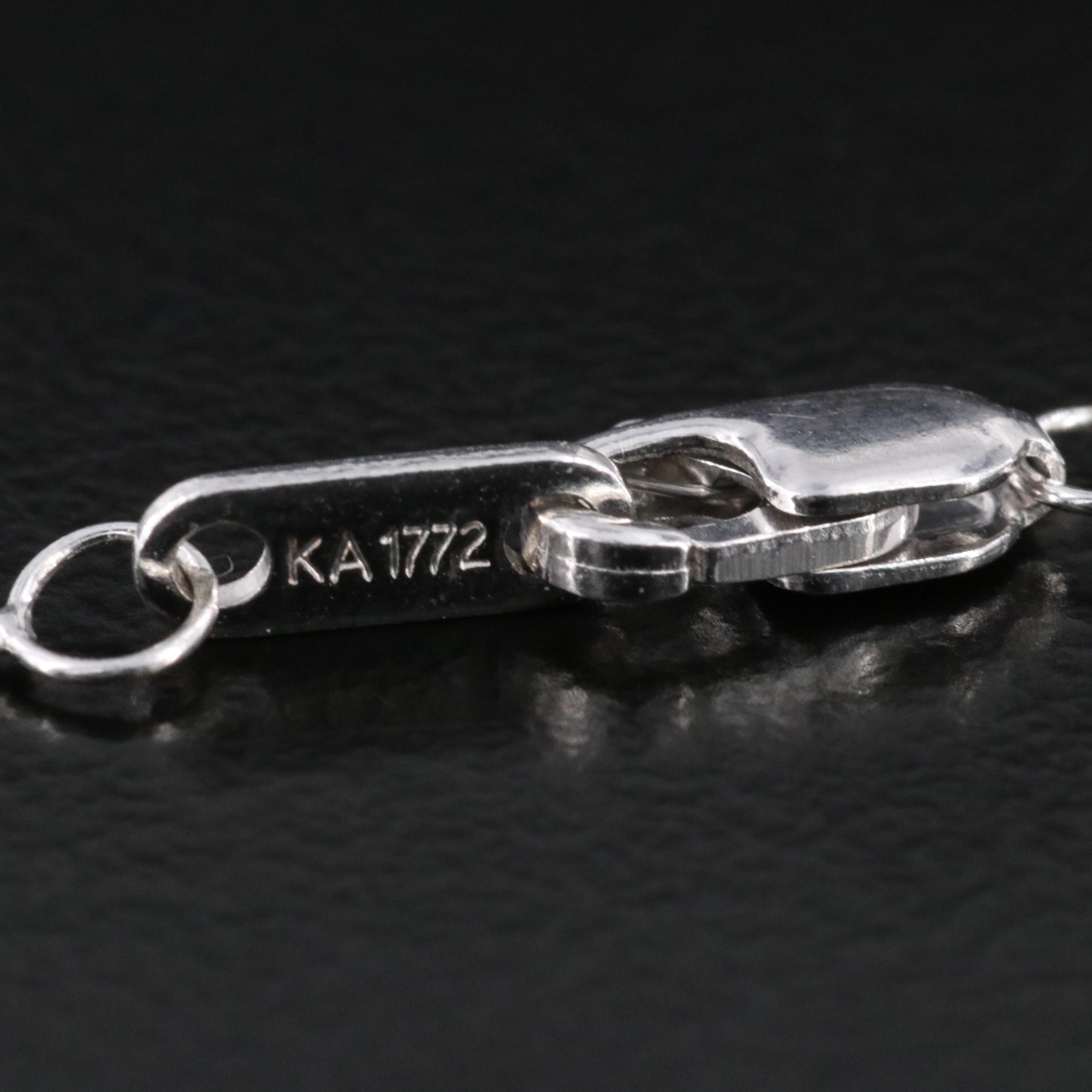 Sterling Diamond Elephant Pendant Necklace