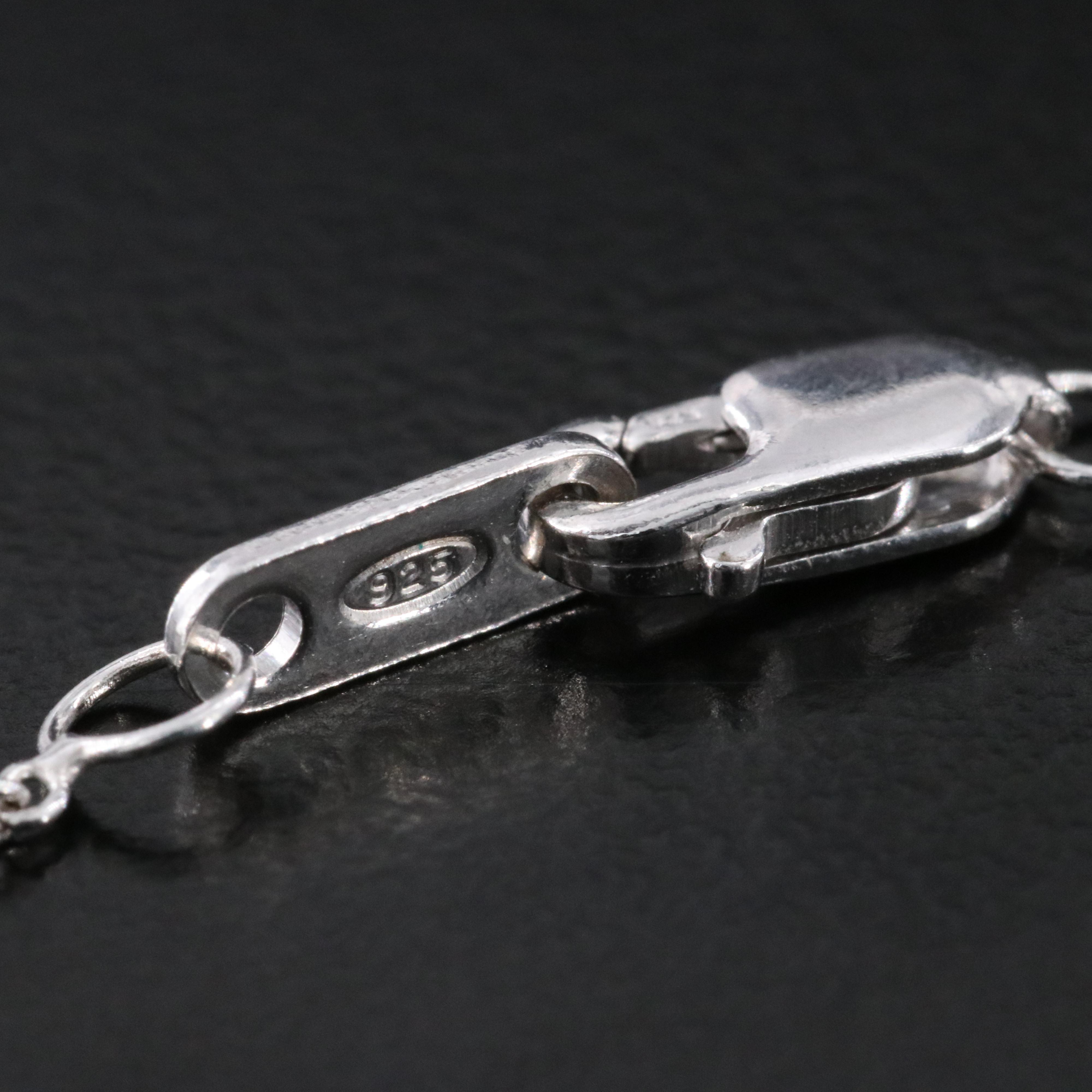 Sterling Diamond Elephant Pendant Necklace