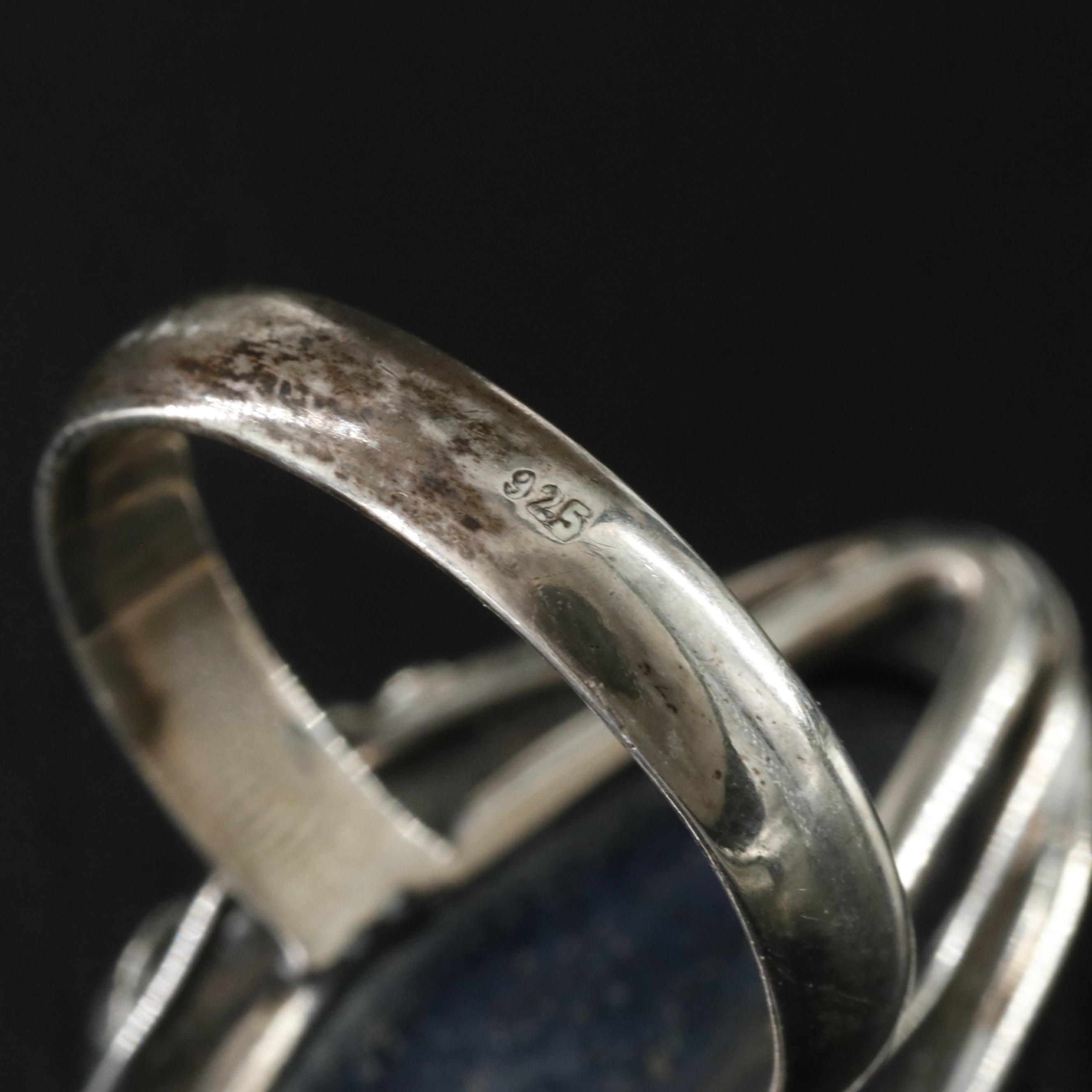 Sterling Lapis Lazuli Ring