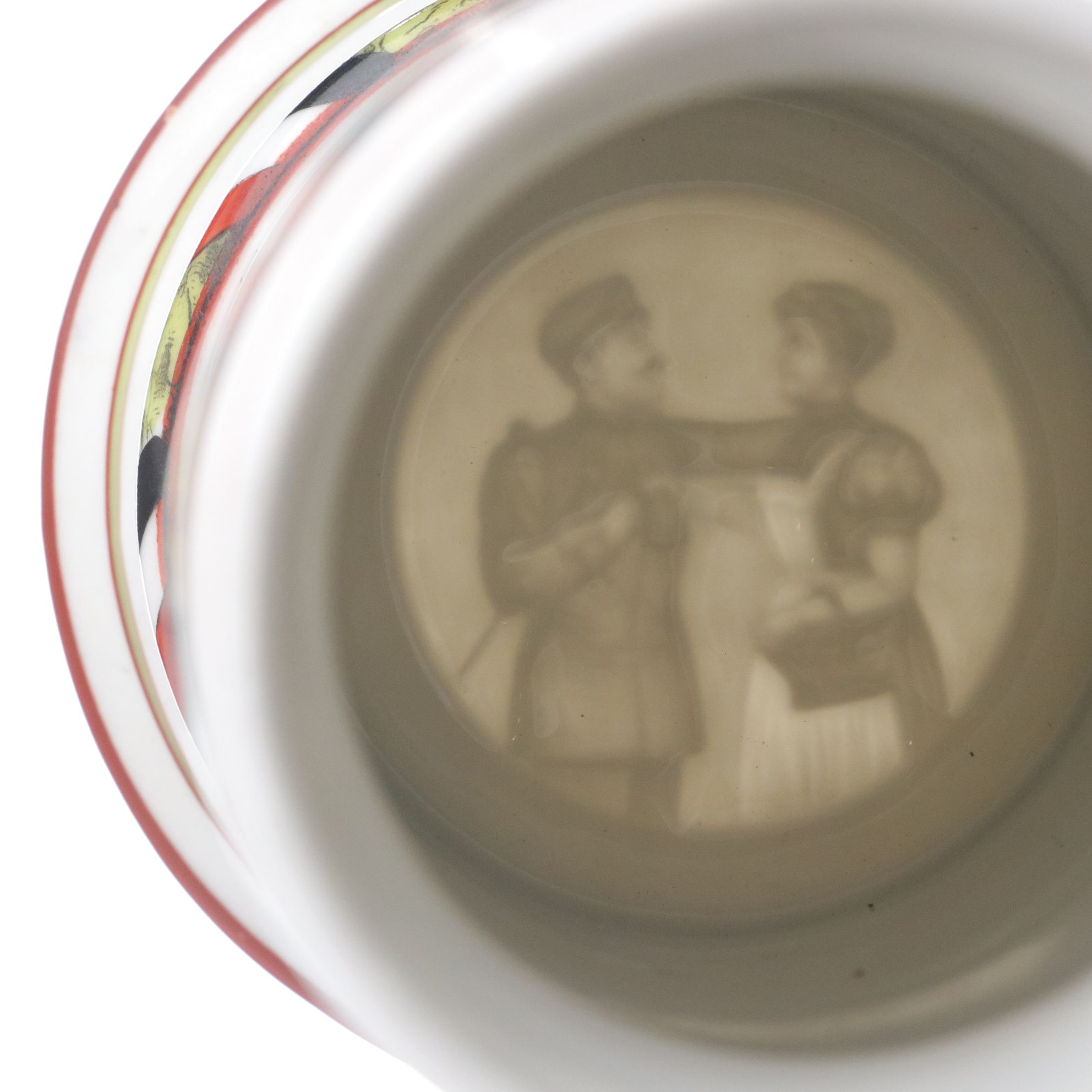 German Commemorative Beer Stein with Empire Pewter Creamer & Sugar Set and More