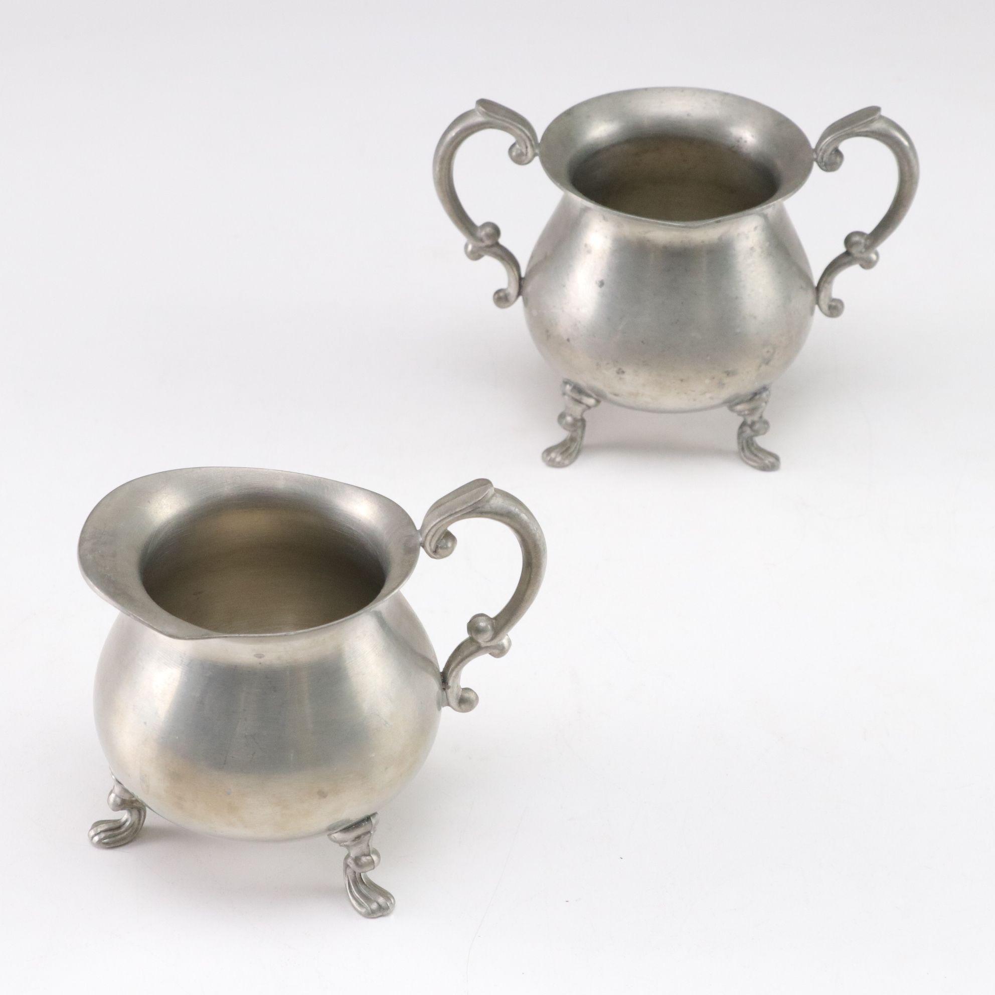 German Commemorative Beer Stein with Empire Pewter Creamer & Sugar Set and More