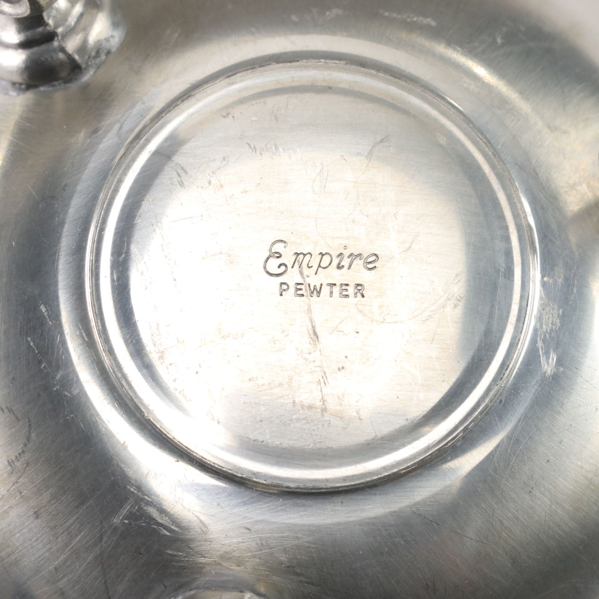 German Commemorative Beer Stein with Empire Pewter Creamer & Sugar Set and More