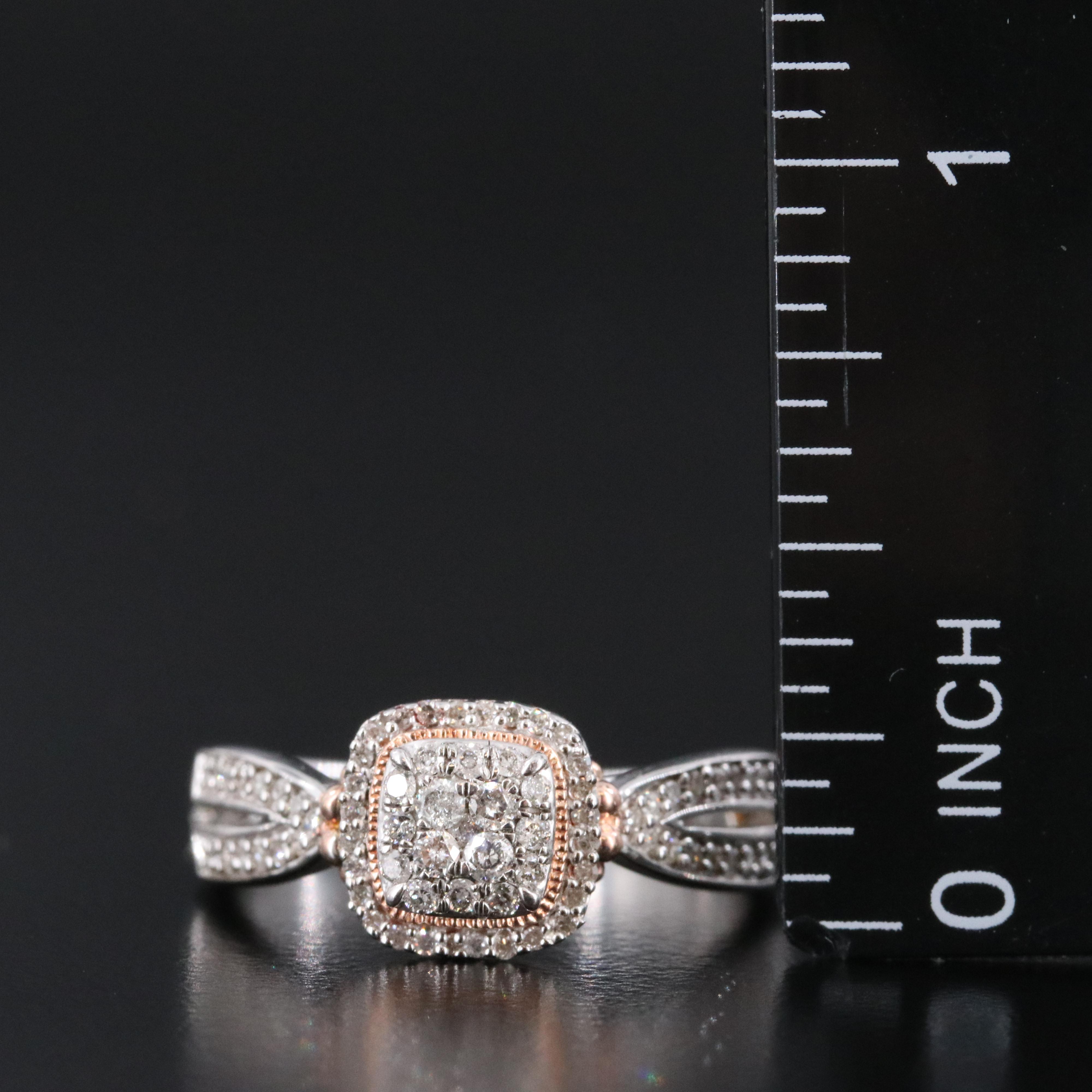 Sterling 0.34 CTW Diamond Ring
