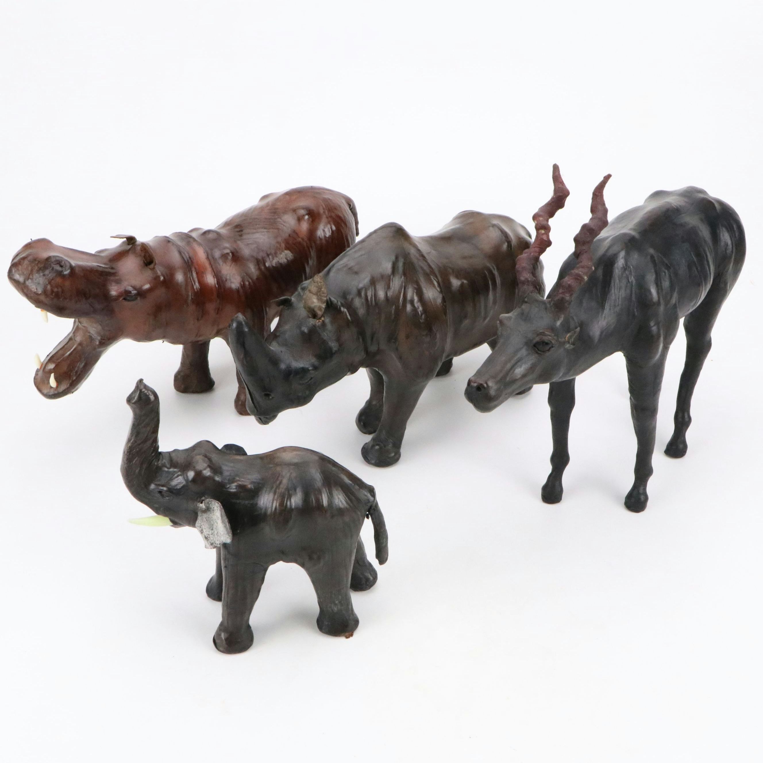 Leather Wrapped African Wildlife