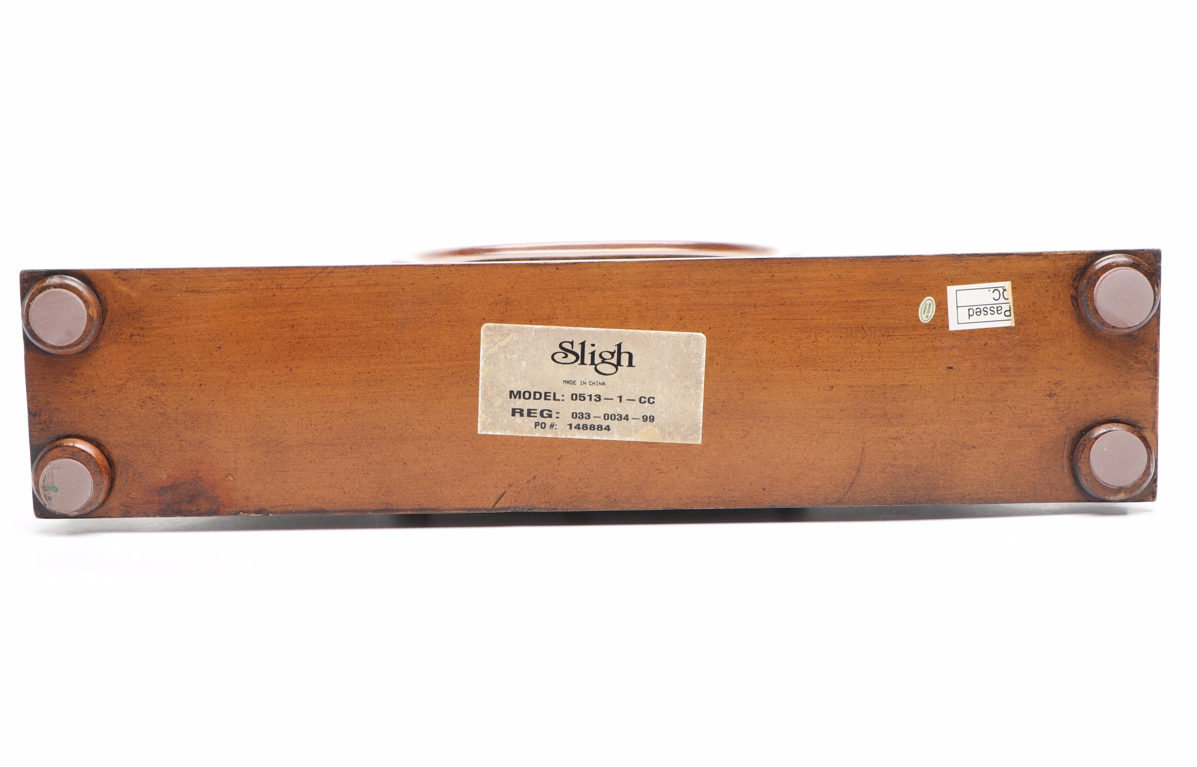 Sligh Victorian Style Wood Mantel Clock