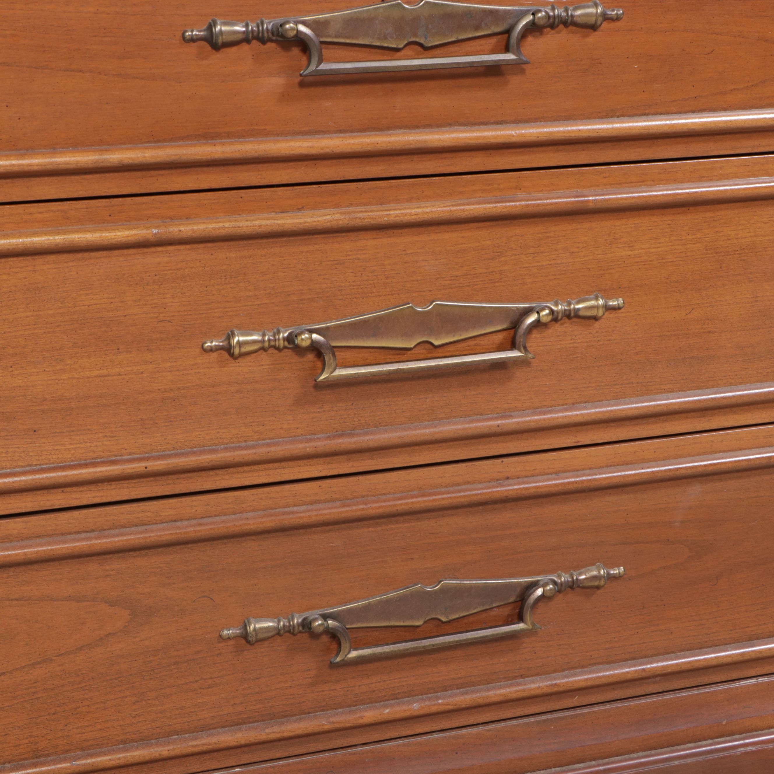 Mediterranean Style Cherry China Cabinet