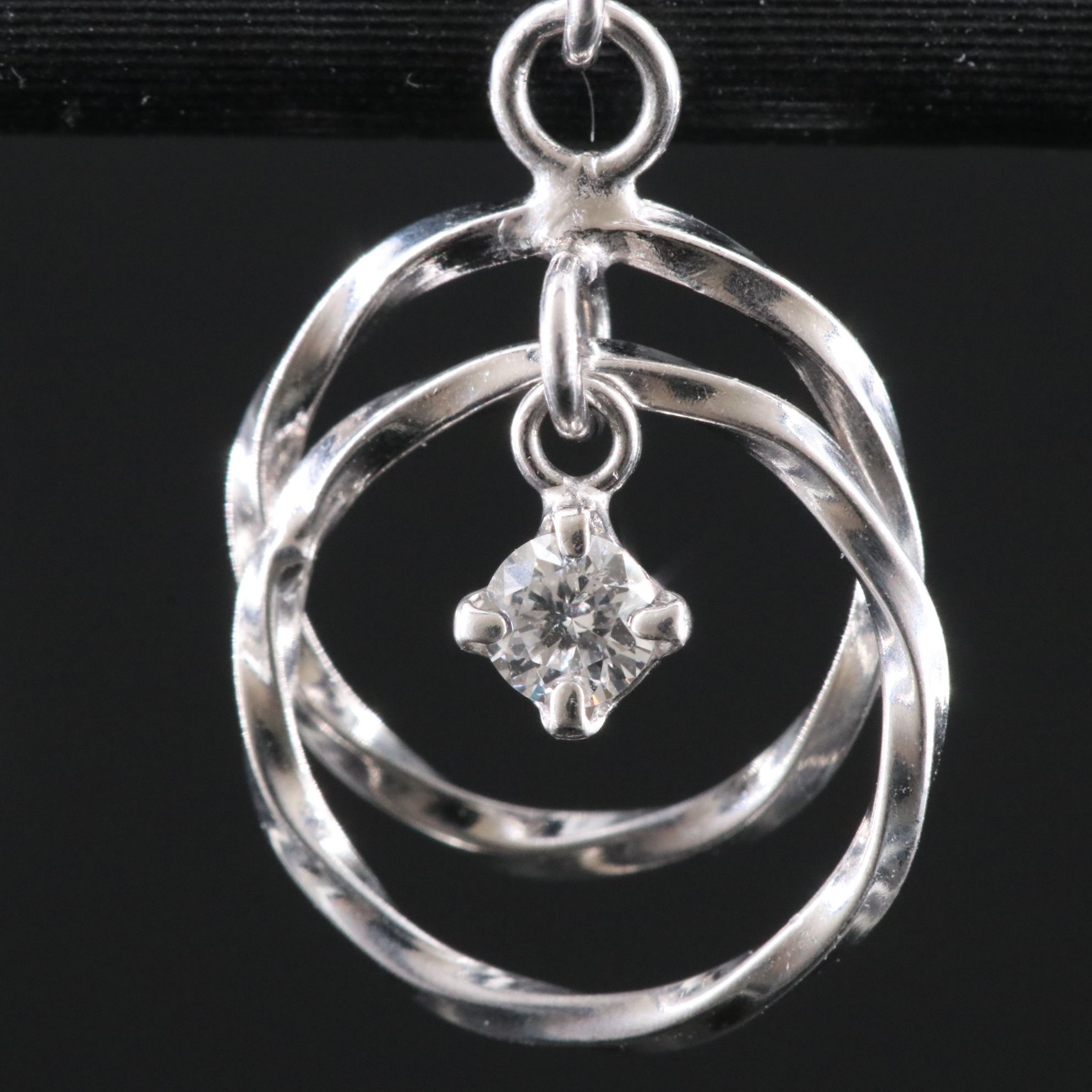 18K 0.12 CTW Diamond Circle Earrings