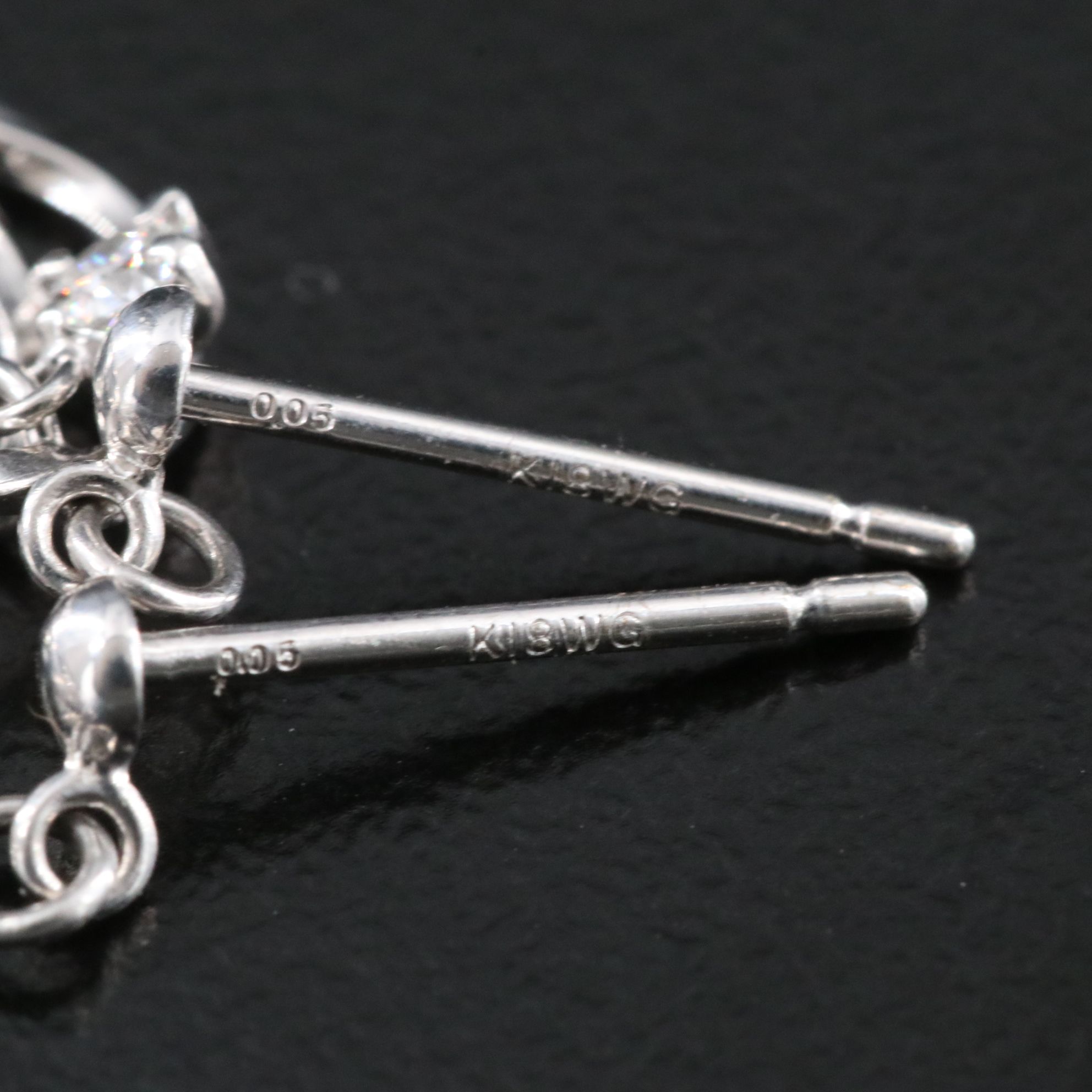 18K 0.12 CTW Diamond Circle Earrings