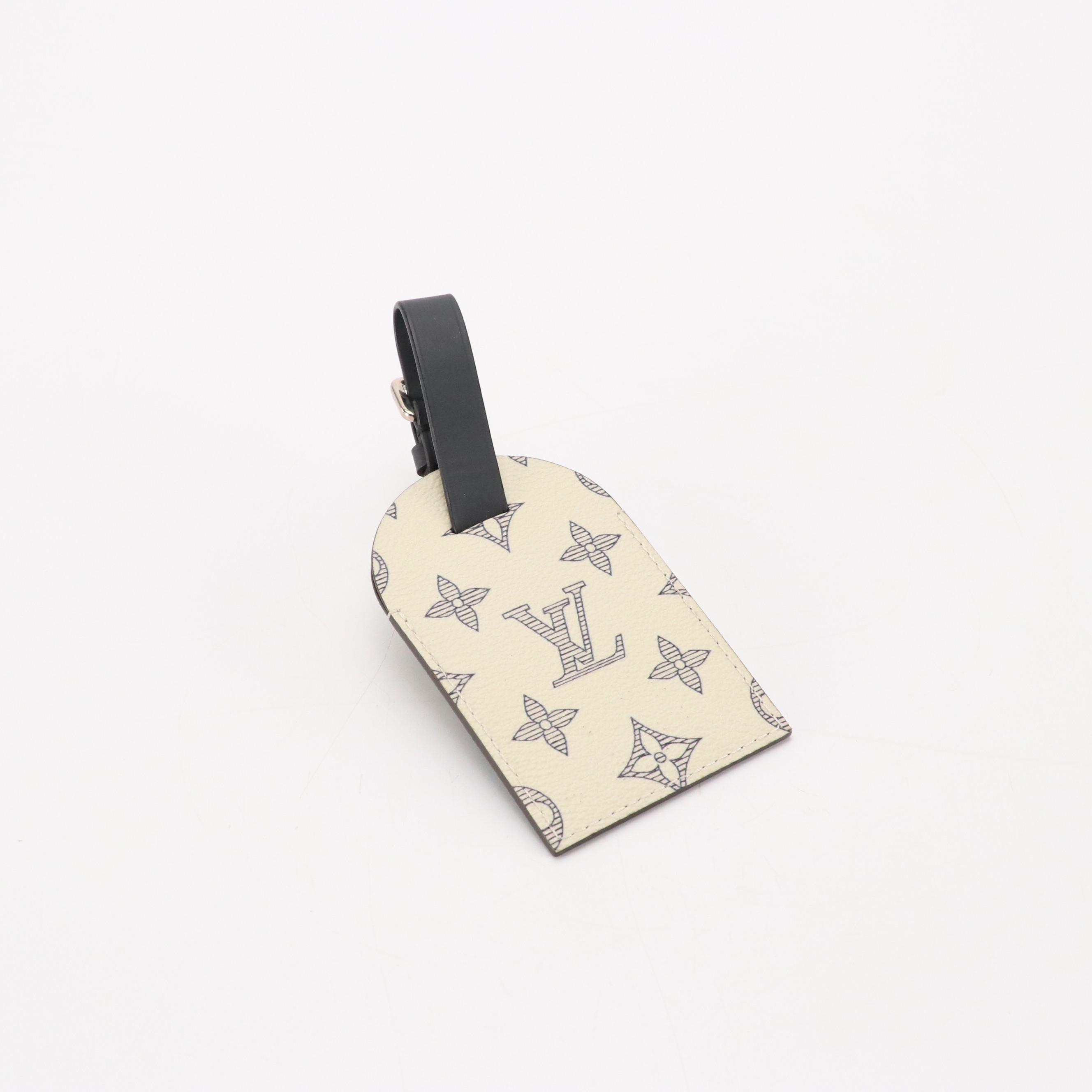 Louis Vuitton Luggage Tag in Monogram Rhinoceros Canvas and Leather Trim