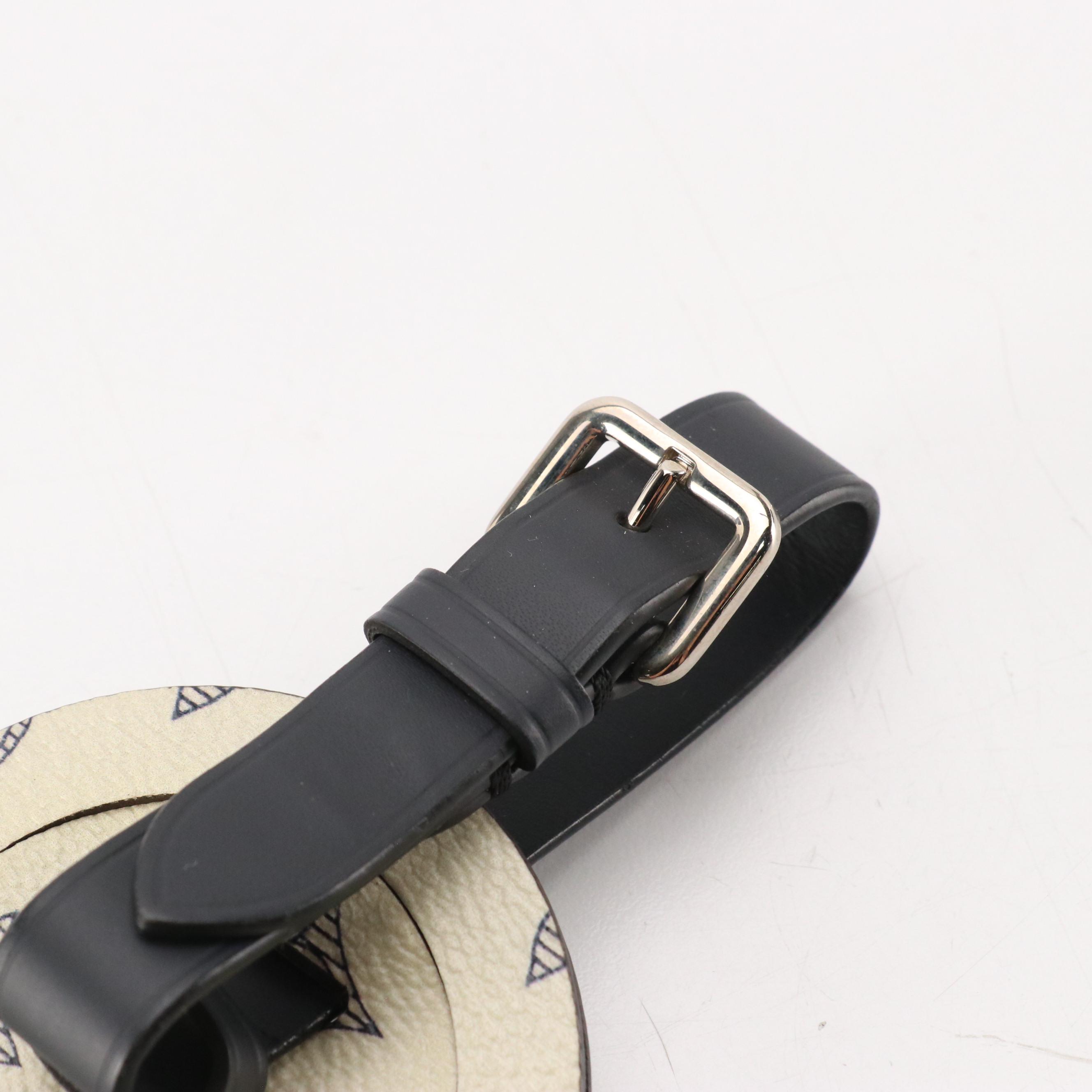 Louis Vuitton Luggage Tag in Monogram Rhinoceros Canvas and Leather Trim