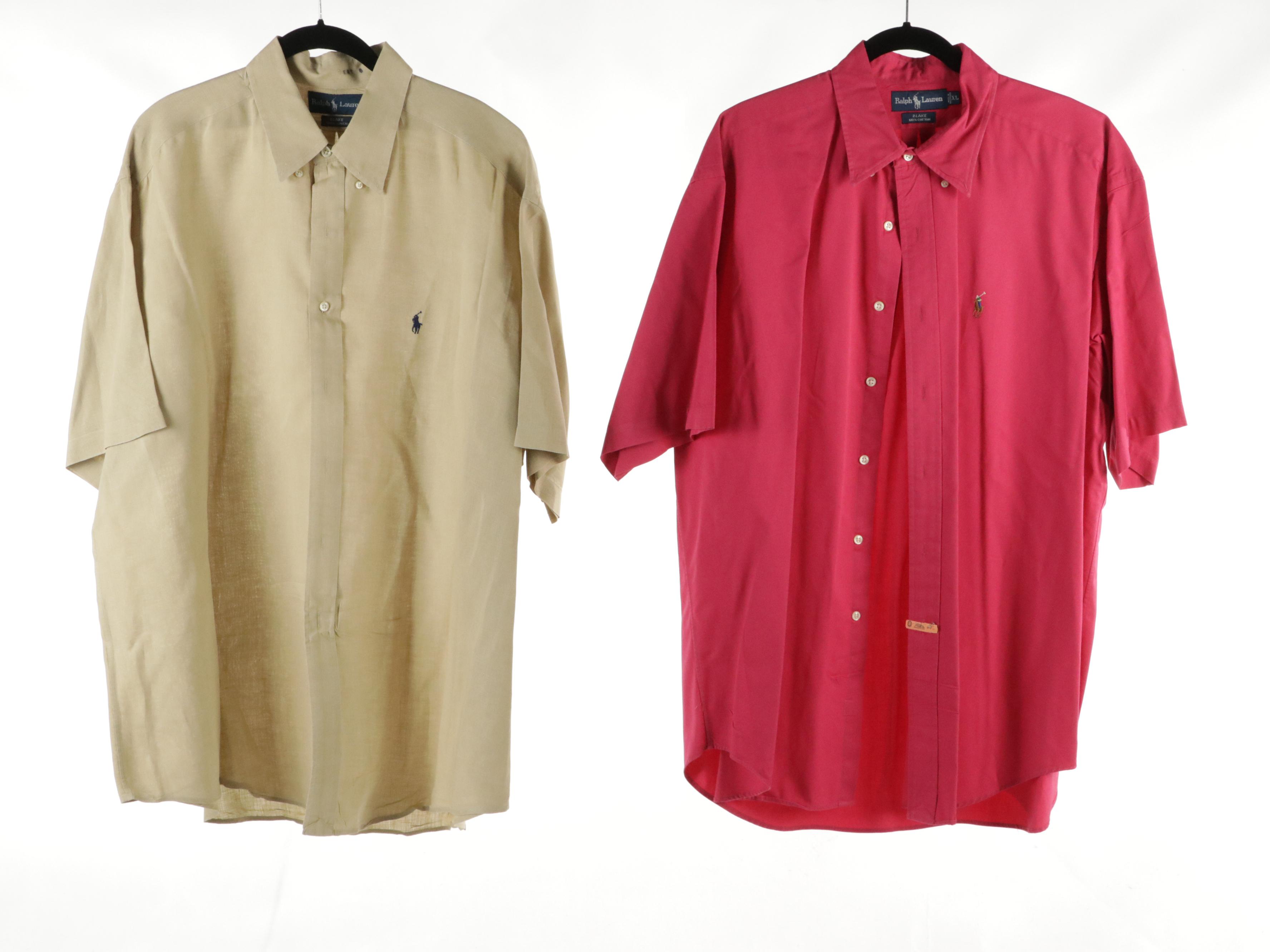 Men's Brooks Brothers, Ralph Lauren, Nautica, and Gant Shirts