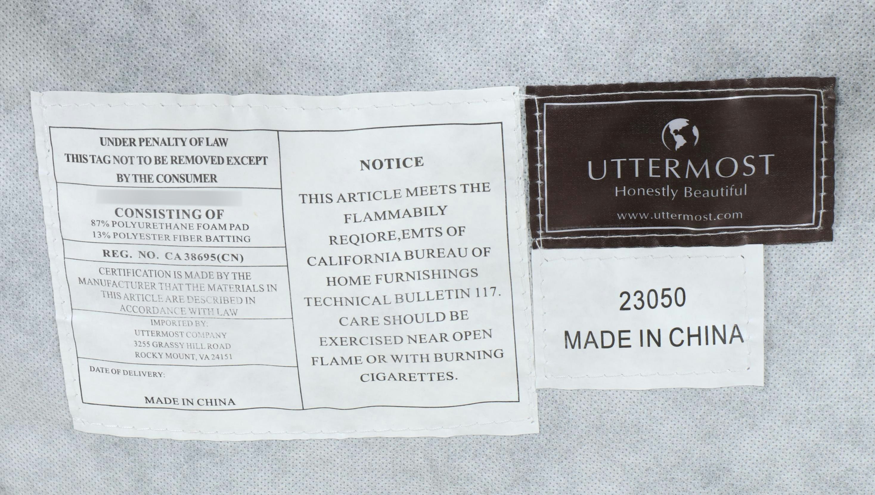 Uttermost Wooden Upholstered Side Chair