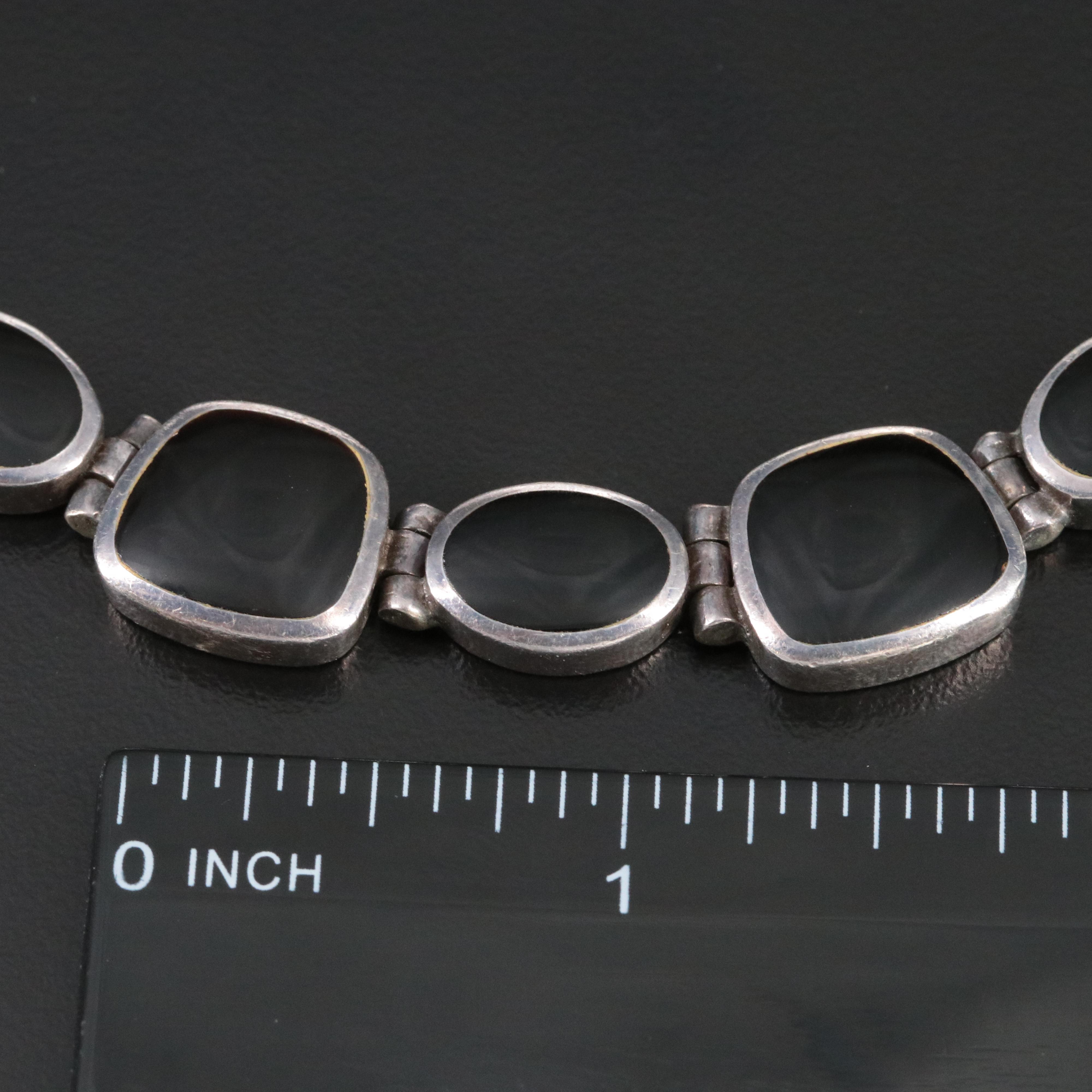 Sterling Black Onyx Necklace