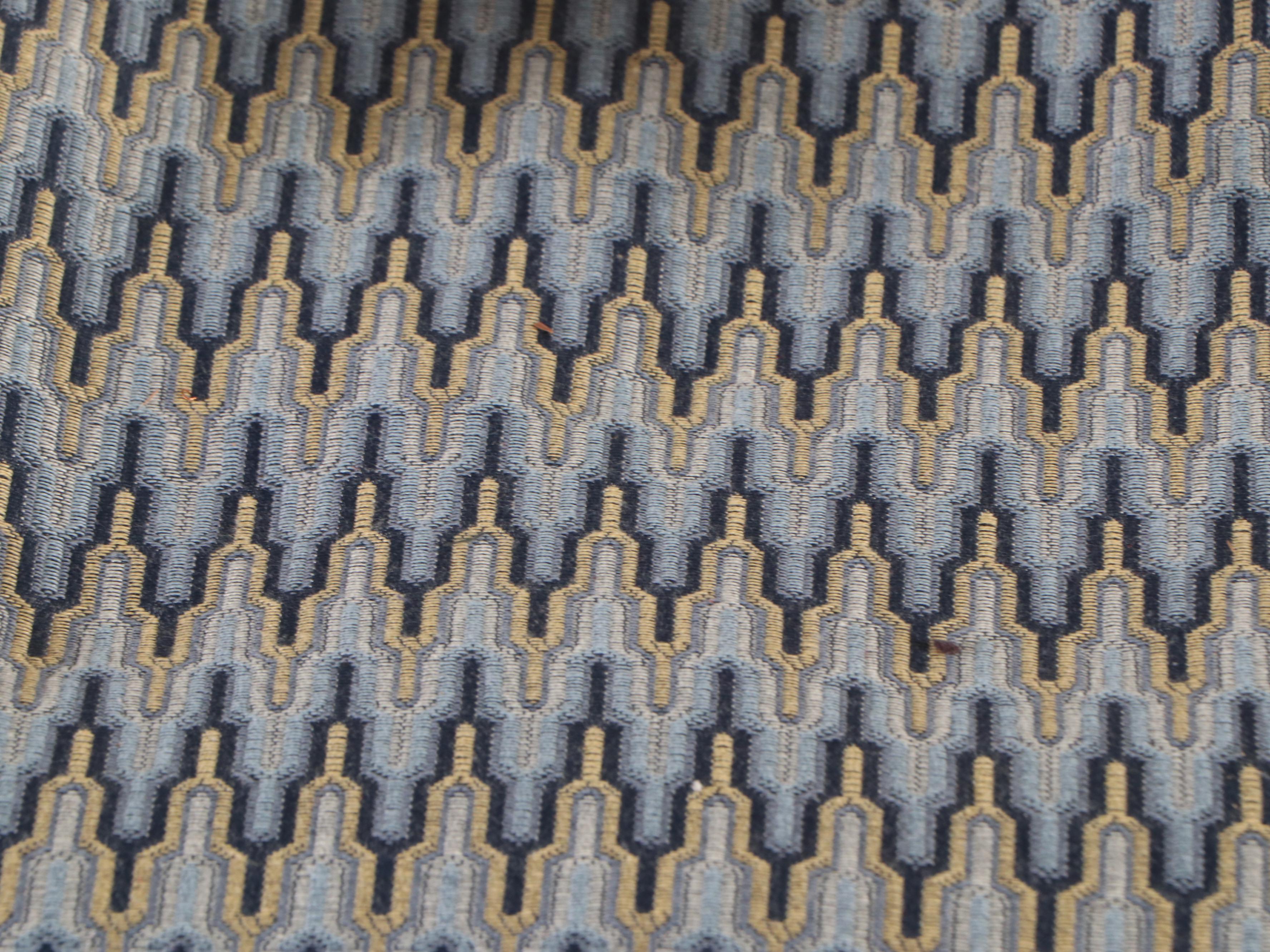 Oak Pedestal Dining Table with Six Rush-Seat Chairs