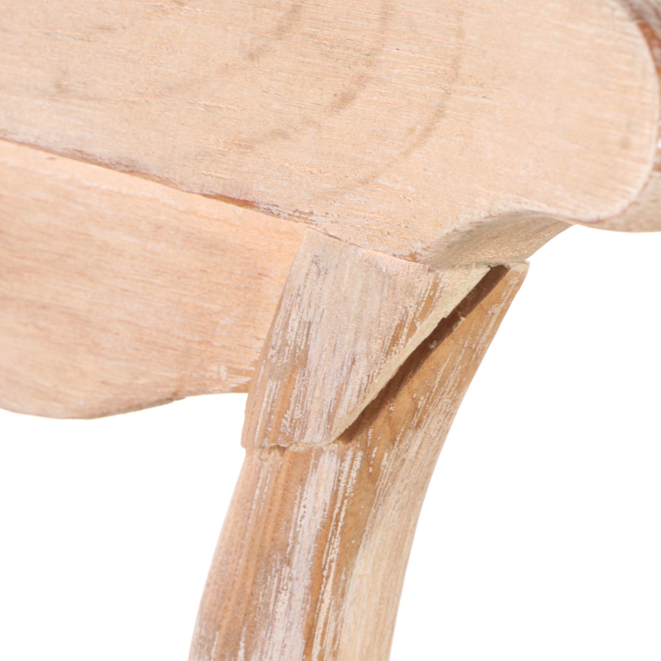 Oak Pedestal Dining Table with Six Rush-Seat Chairs