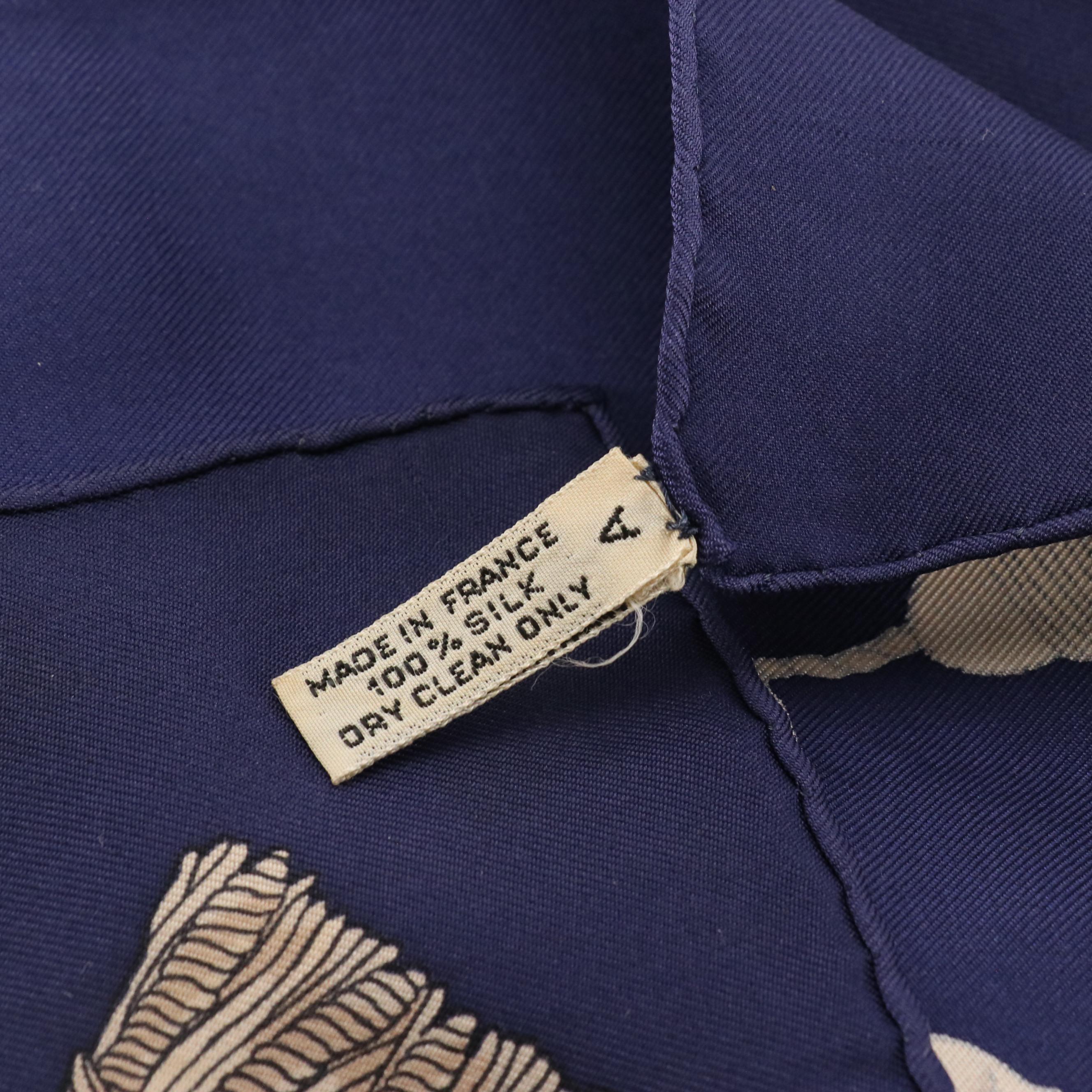 Hermès "Vue Du Carosse De La Galère La Réale" Silk Twill Scarf 90