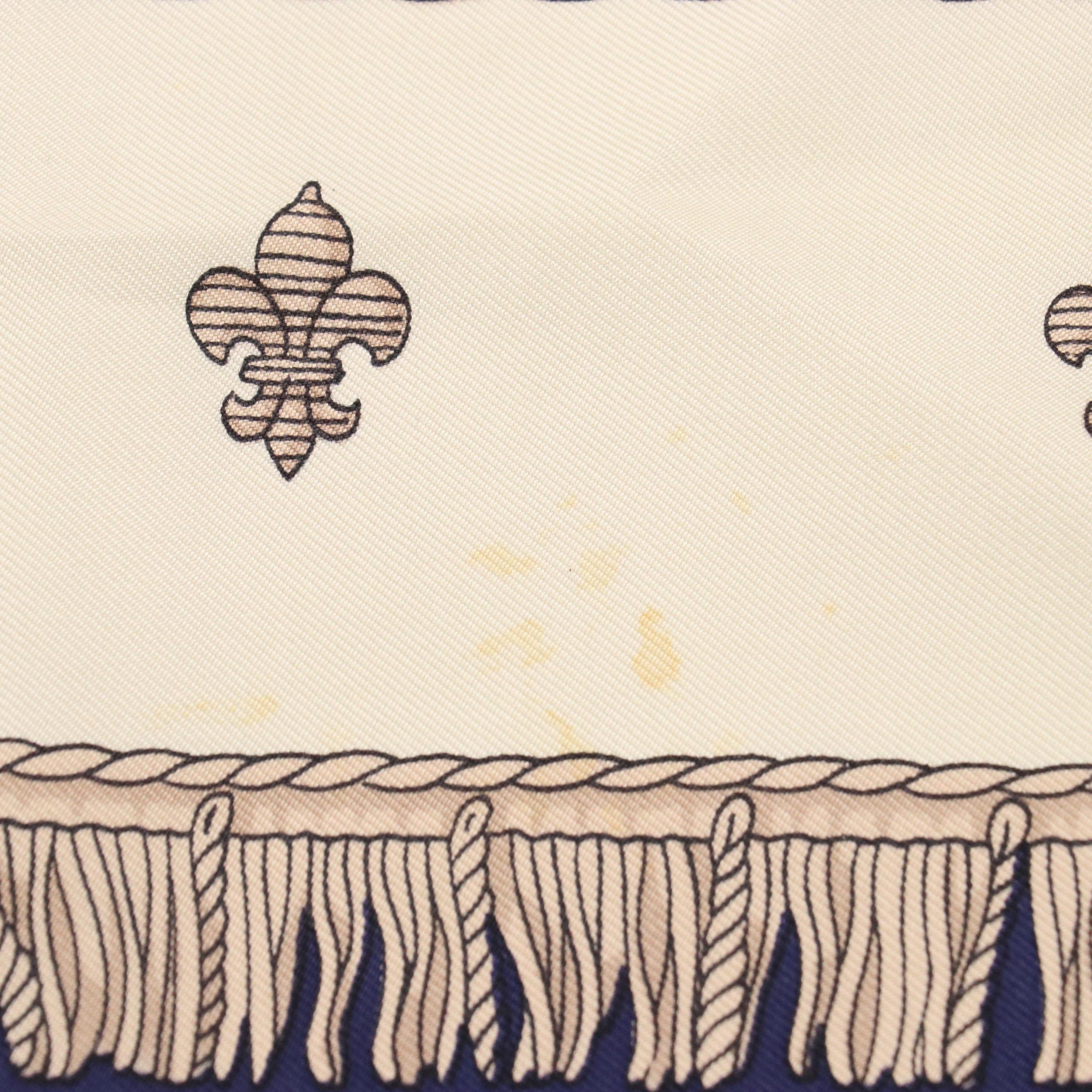 Hermès "Vue Du Carosse De La Galère La Réale" Silk Twill Scarf 90