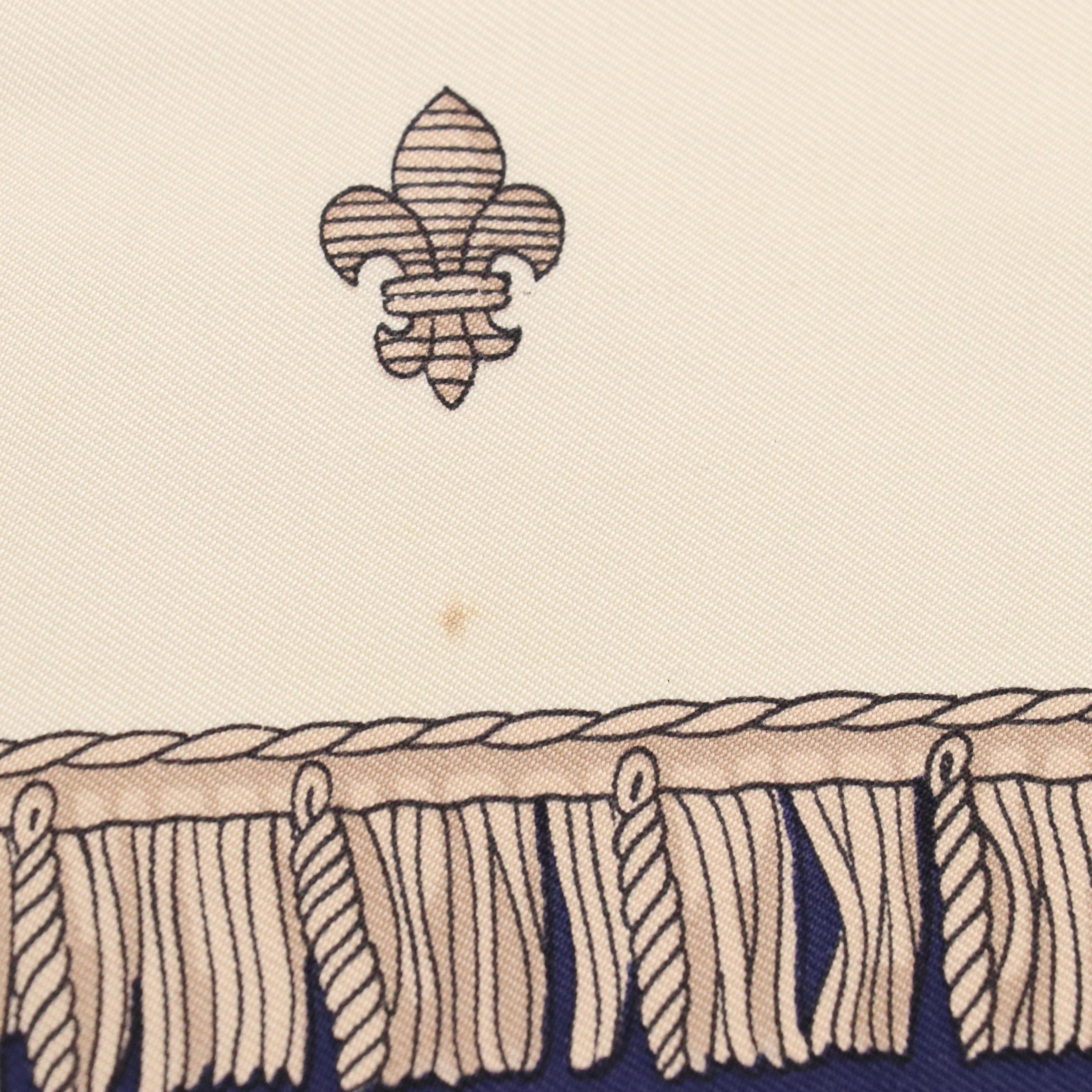 Hermès "Vue Du Carosse De La Galère La Réale" Silk Twill Scarf 90