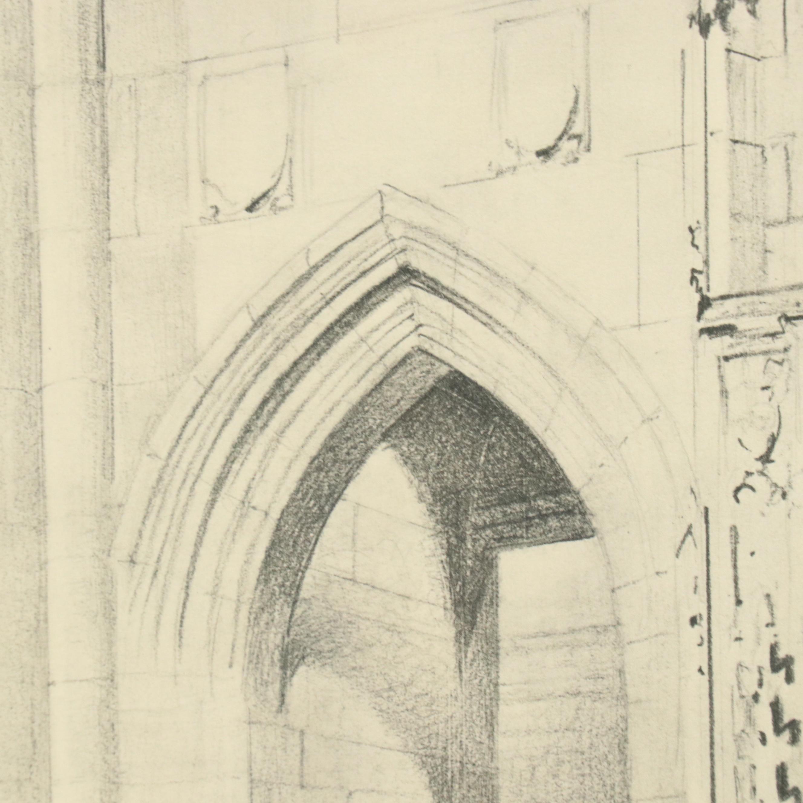 Halftones of Gothic Church Interiors