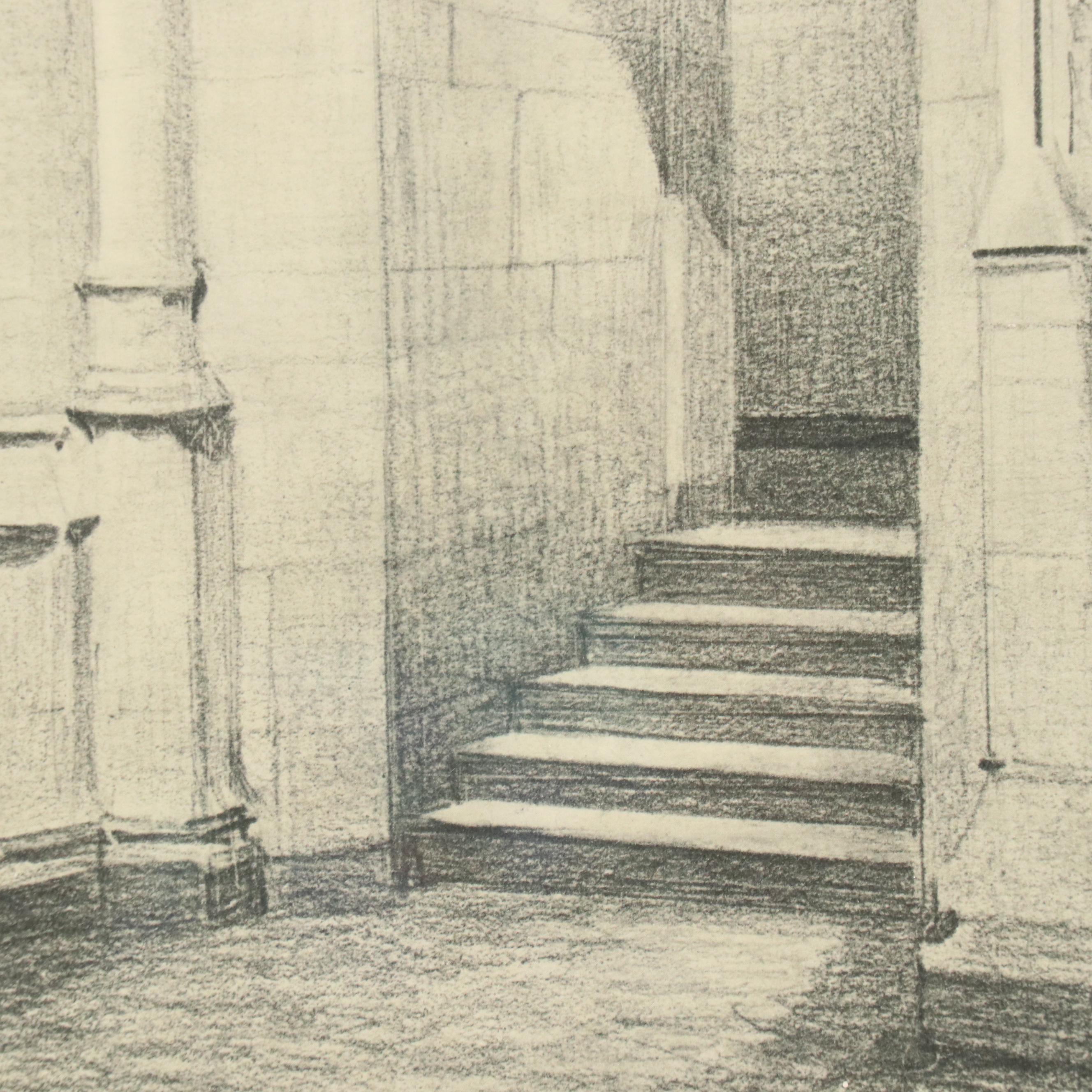 Halftones of Gothic Church Interiors