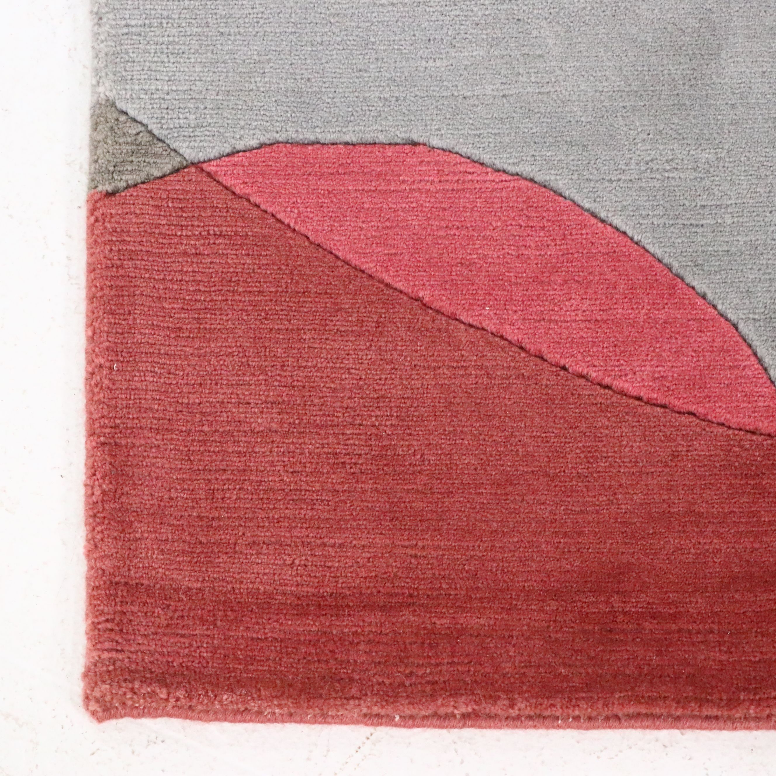 4'7 x 5'8 Hand-Knotted Nepali Contemporary Circles Area Rug