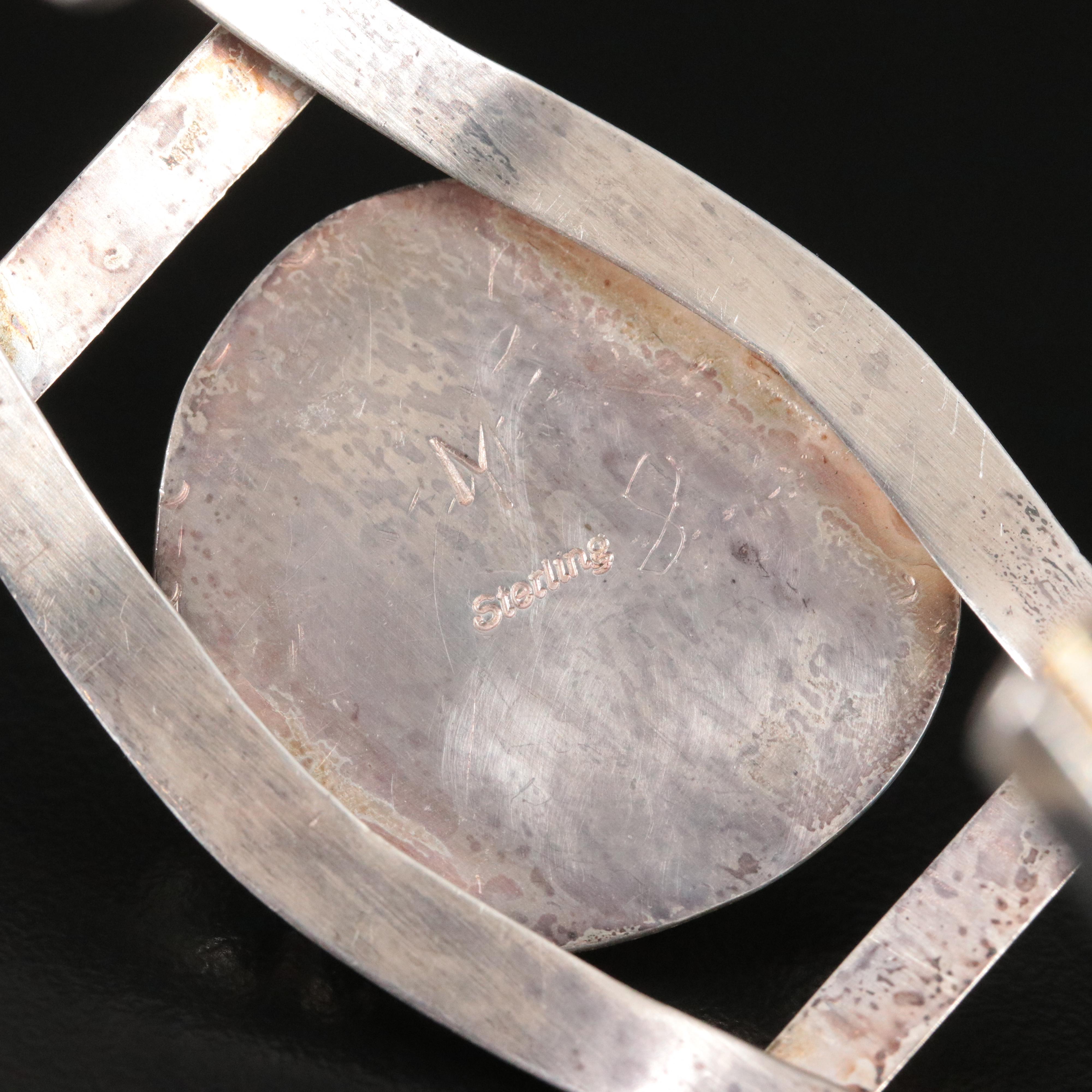 Southwestern Sterling Turquoise Cuff Bracelet